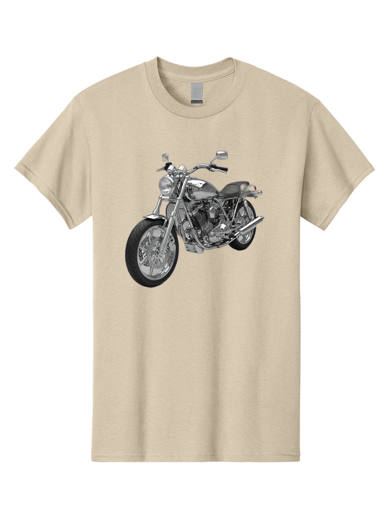 Chopper-Motorcycle-2 Men'S Graphic Tee, 100% Cotton, Comfortable Casual Summer Wear, Machine Washable, Vintage Camera, Old Camera, Antique Camera, Black Camera, Classic Photography, Photography Equipment, Nostalgic Device, Film Camera, Bao230 14