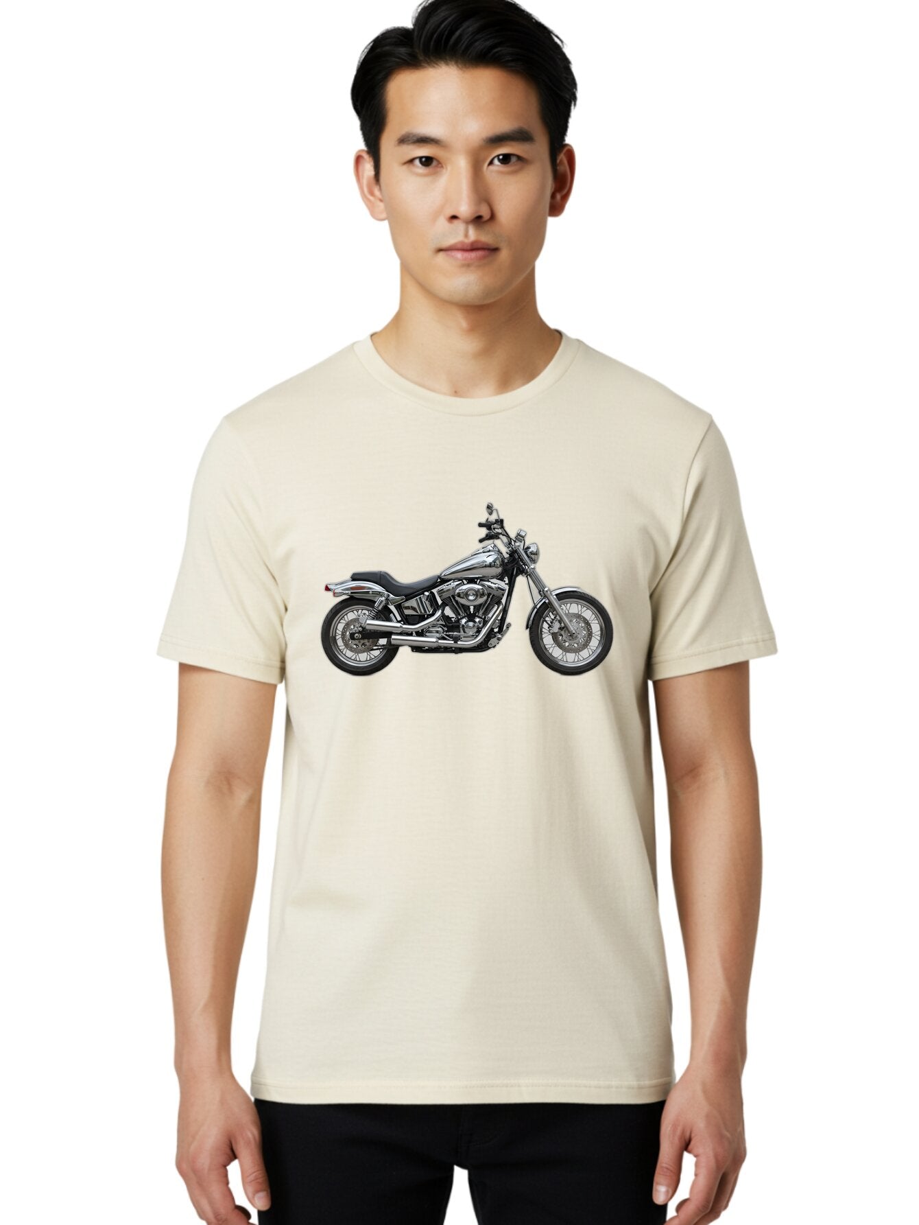 Chopper-Motorcycle Men'S Graphic Tee, 100% Cotton, Comfortable Casual Summer Wear, Machine Washable, Vintage Camera, Old Camera, Antique Camera, Black Camera, Classic Photography, Photography Equipment, Nostalgic Device, Film Camera, Bao231 20