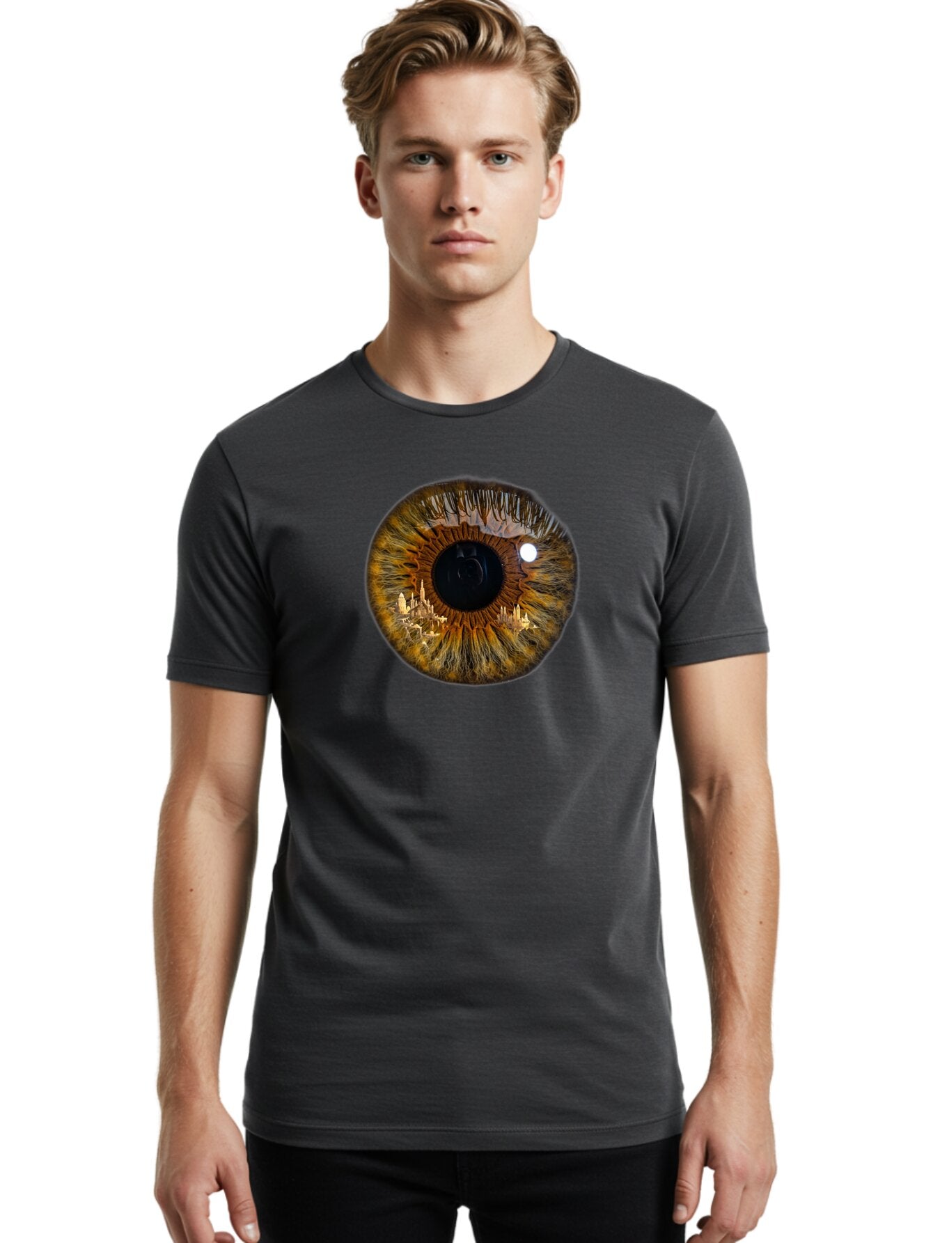 City-In-Eye Men'S Graphic Tee, 100% Cotton, Comfortable Casual Summer Wear, Machine Washable, Vintage Camera, Old Camera, Antique Camera, Black Camera, Classic Photography, Photography Equipment, Nostalgic Device, Film Camera, Camera Art Bao235 29