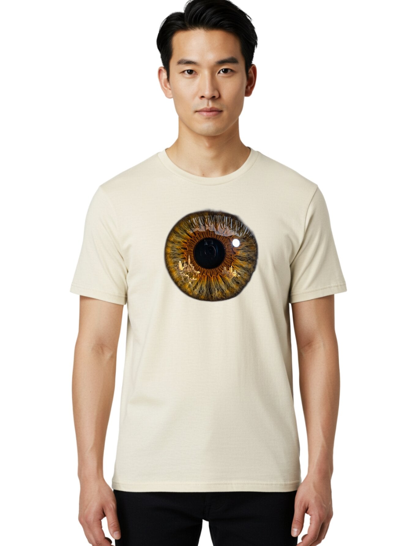 City-In-Eye Men'S Graphic Tee, 100% Cotton, Comfortable Casual Summer Wear, Machine Washable, Vintage Camera, Old Camera, Antique Camera, Black Camera, Classic Photography, Photography Equipment, Nostalgic Device, Film Camera, Camera Art Bao235 21