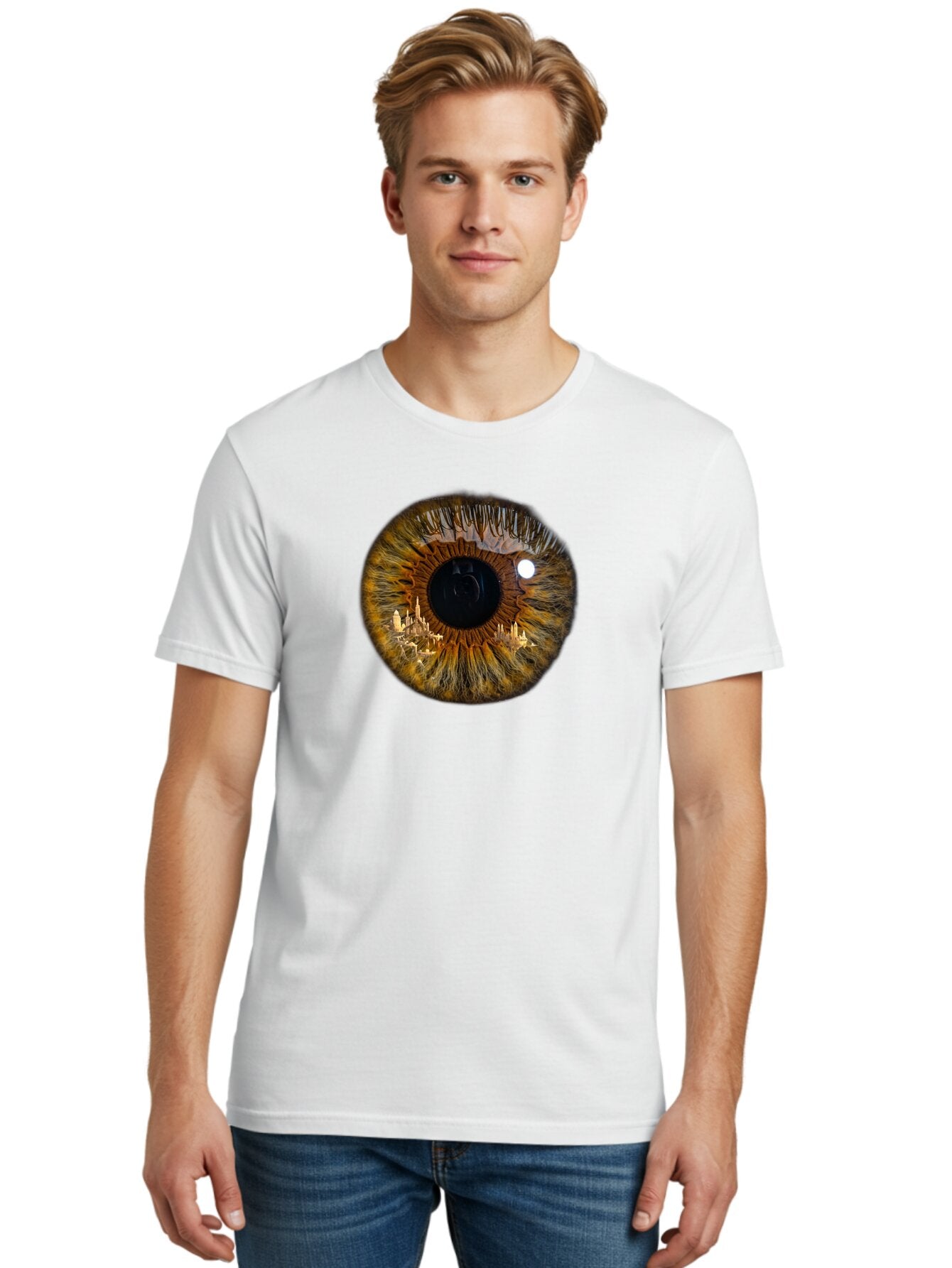 City-In-Eye Men'S Graphic Tee, 100% Cotton, Comfortable Casual Summer Wear, Machine Washable, Vintage Camera, Old Camera, Antique Camera, Black Camera, Classic Photography, Photography Equipment, Nostalgic Device, Film Camera, Camera Art Bao235 23