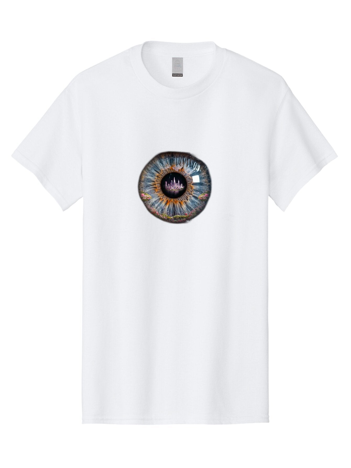 City-Skyline-Eye Men'S Graphic Tee, 100% Cotton, Comfortable Casual Summer Wear, Machine Washable, Vintage Camera, Old Camera, Antique Camera, Black Camera, Classic Photography, Photography Equipment, Nostalgic Device, Film Camera, Camera Art Bao236 6