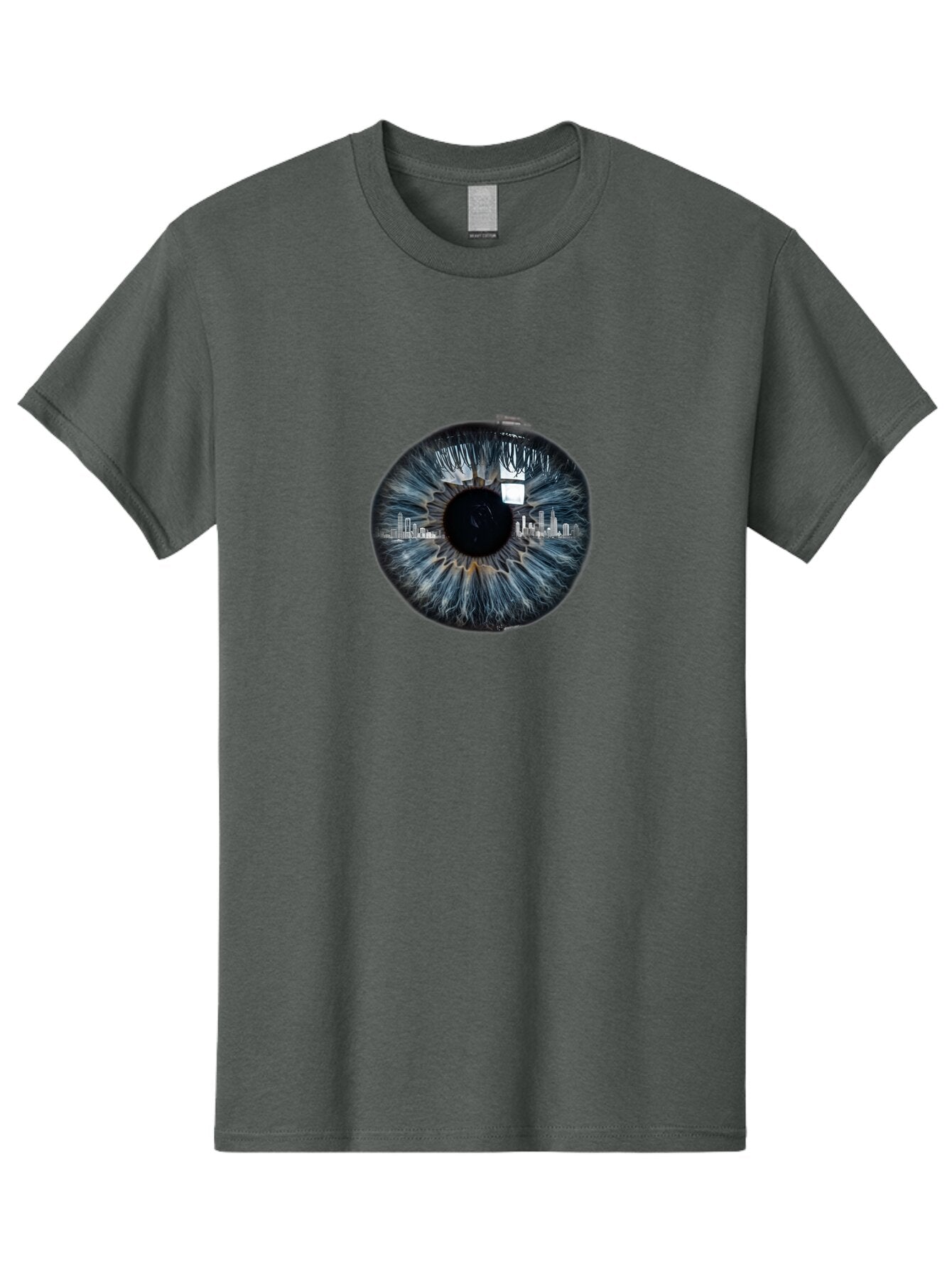 City-Skyline-In-Eye Men'S Graphic Tee, 100% Cotton, Comfortable Casual Summer Wear, Machine Washable, Vintage Camera, Old Camera, Antique Camera, Black Camera, Classic Photography, Photography Equipment, Nostalgic Device, Film Camera, Bao237 10
