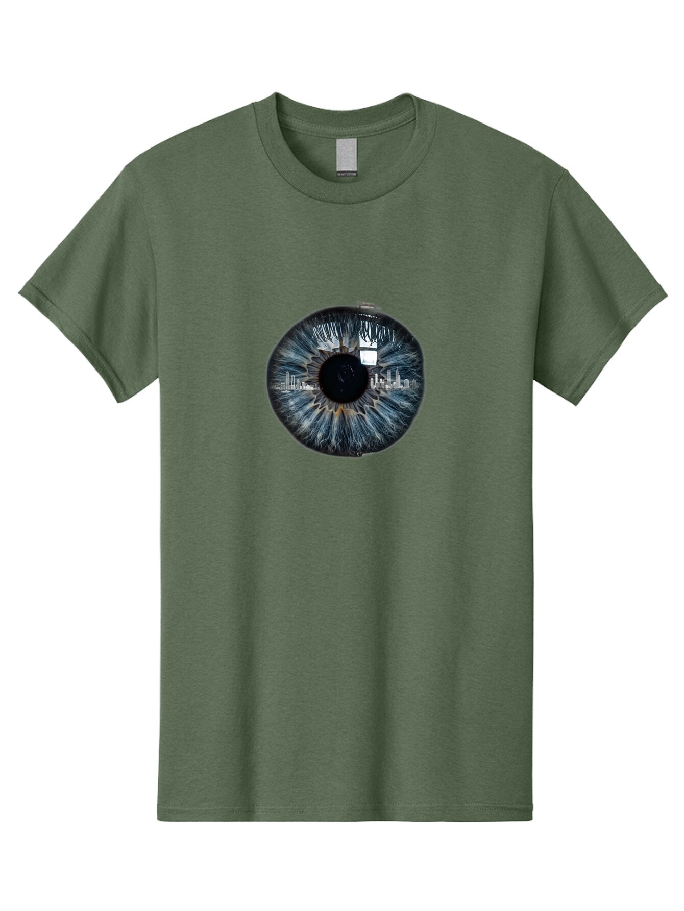 City-Skyline-In-Eye Men'S Graphic Tee, 100% Cotton, Comfortable Casual Summer Wear, Machine Washable, Vintage Camera, Old Camera, Antique Camera, Black Camera, Classic Photography, Photography Equipment, Nostalgic Device, Film Camera, Bao237 6