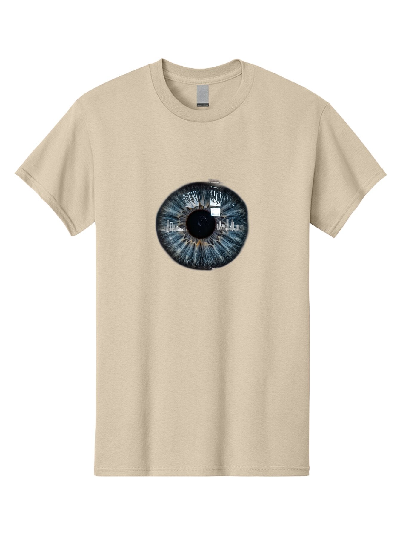 City-Skyline-In-Eye Men'S Graphic Tee, 100% Cotton, Comfortable Casual Summer Wear, Machine Washable, Vintage Camera, Old Camera, Antique Camera, Black Camera, Classic Photography, Photography Equipment, Nostalgic Device, Film Camera, Bao237 13