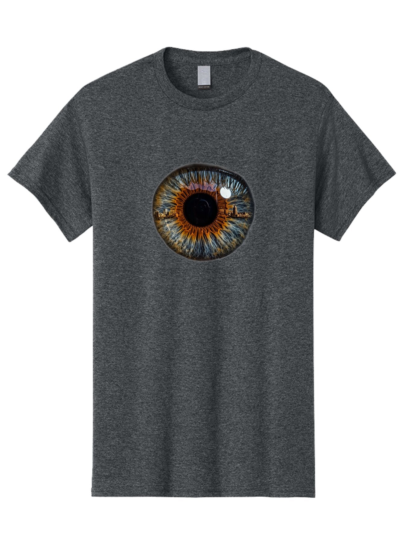 Cityscape-Eye-1 Men'S Graphic Tee, 100% Cotton, Comfortable Casual Summer Wear, Machine Washable, Vintage Camera, Old Camera, Antique Camera, Black Camera, Classic Photography, Photography Equipment, Nostalgic Device, Film Camera, Camera Art Bao239 5