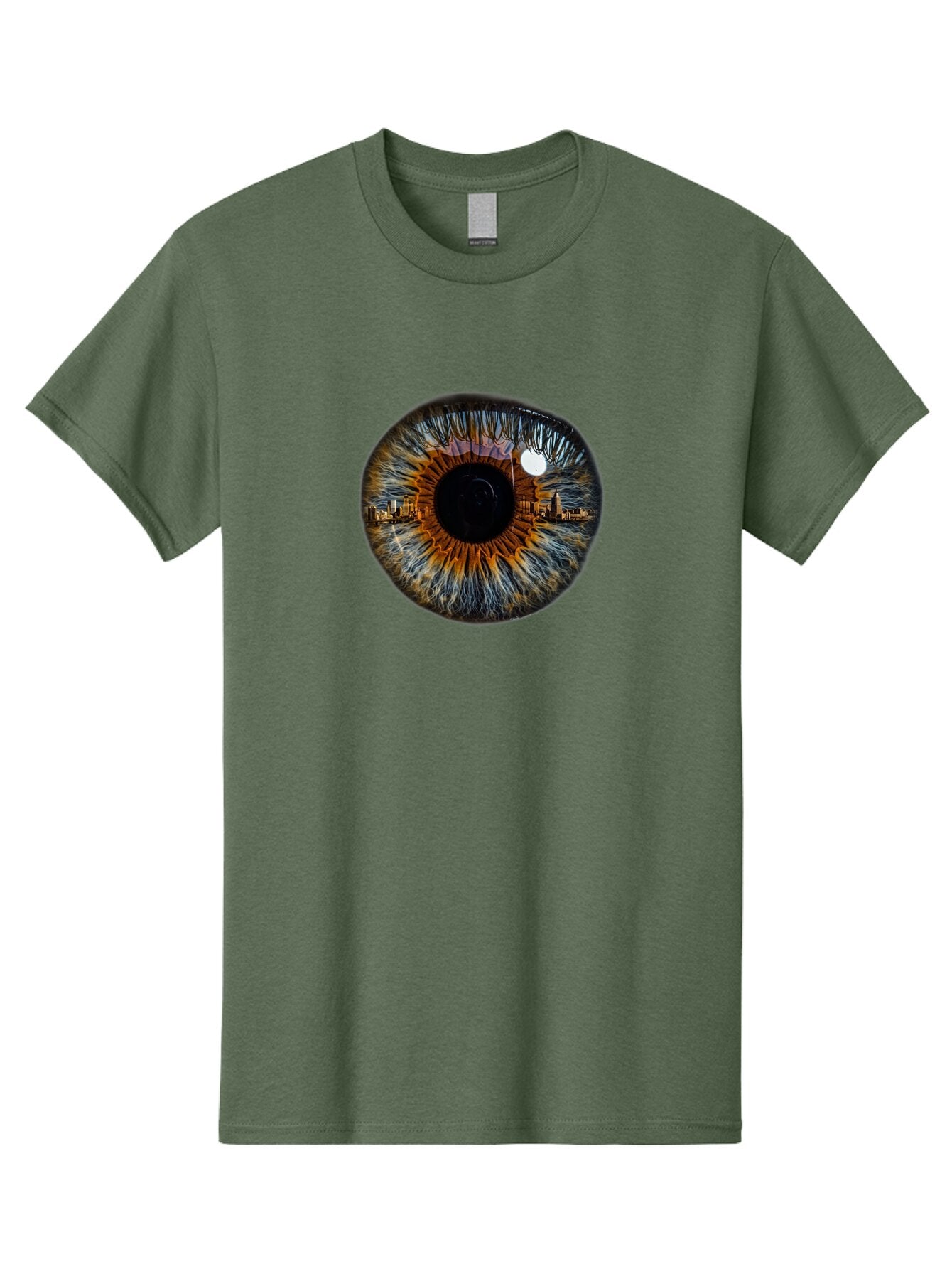 Cityscape-Eye-1 Men'S Graphic Tee, 100% Cotton, Comfortable Casual Summer Wear, Machine Washable, Vintage Camera, Old Camera, Antique Camera, Black Camera, Classic Photography, Photography Equipment, Nostalgic Device, Film Camera, Camera Art Bao239 7
