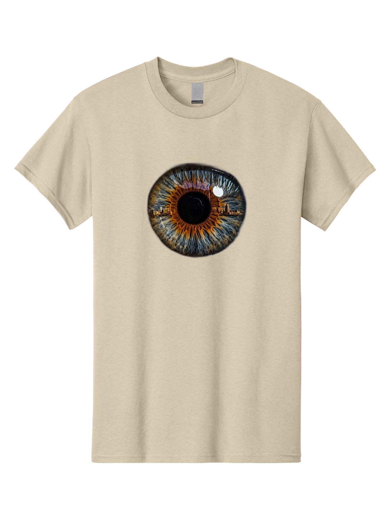Cityscape-Eye-1 Men'S Graphic Tee, 100% Cotton, Comfortable Casual Summer Wear, Machine Washable, Vintage Camera, Old Camera, Antique Camera, Black Camera, Classic Photography, Photography Equipment, Nostalgic Device, Film Camera, Camera Art Bao239 4