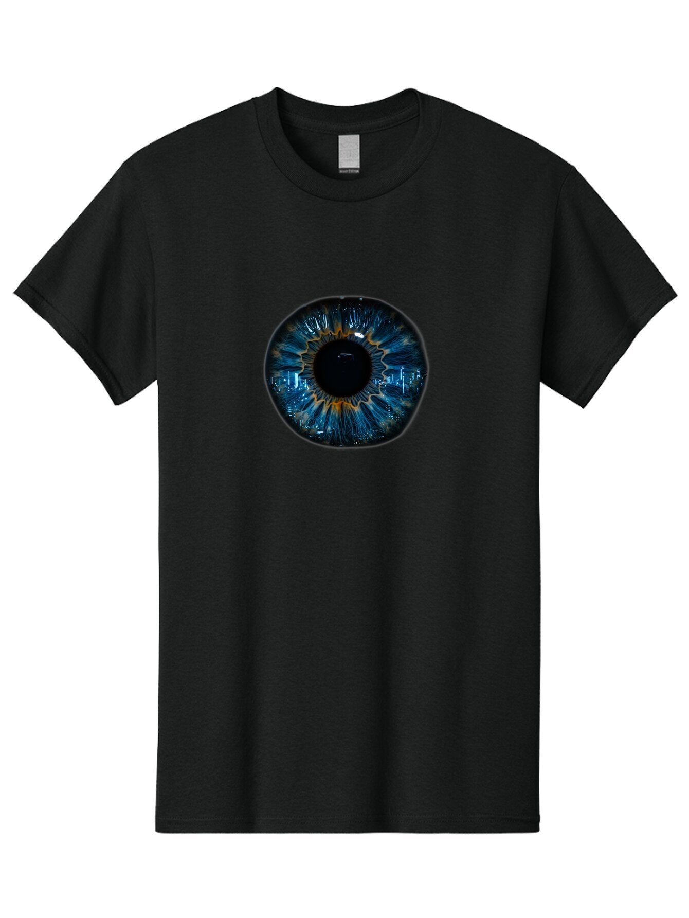 Cityscape-Eye-2 Men'S Graphic Tee, 100% Cotton, Comfortable Casual Summer Wear, Machine Washable, Vintage Camera, Old Camera, Antique Camera, Black Camera, Classic Photography, Photography Equipment, Nostalgic Device, Film Camera, Camera Art Bao240 5