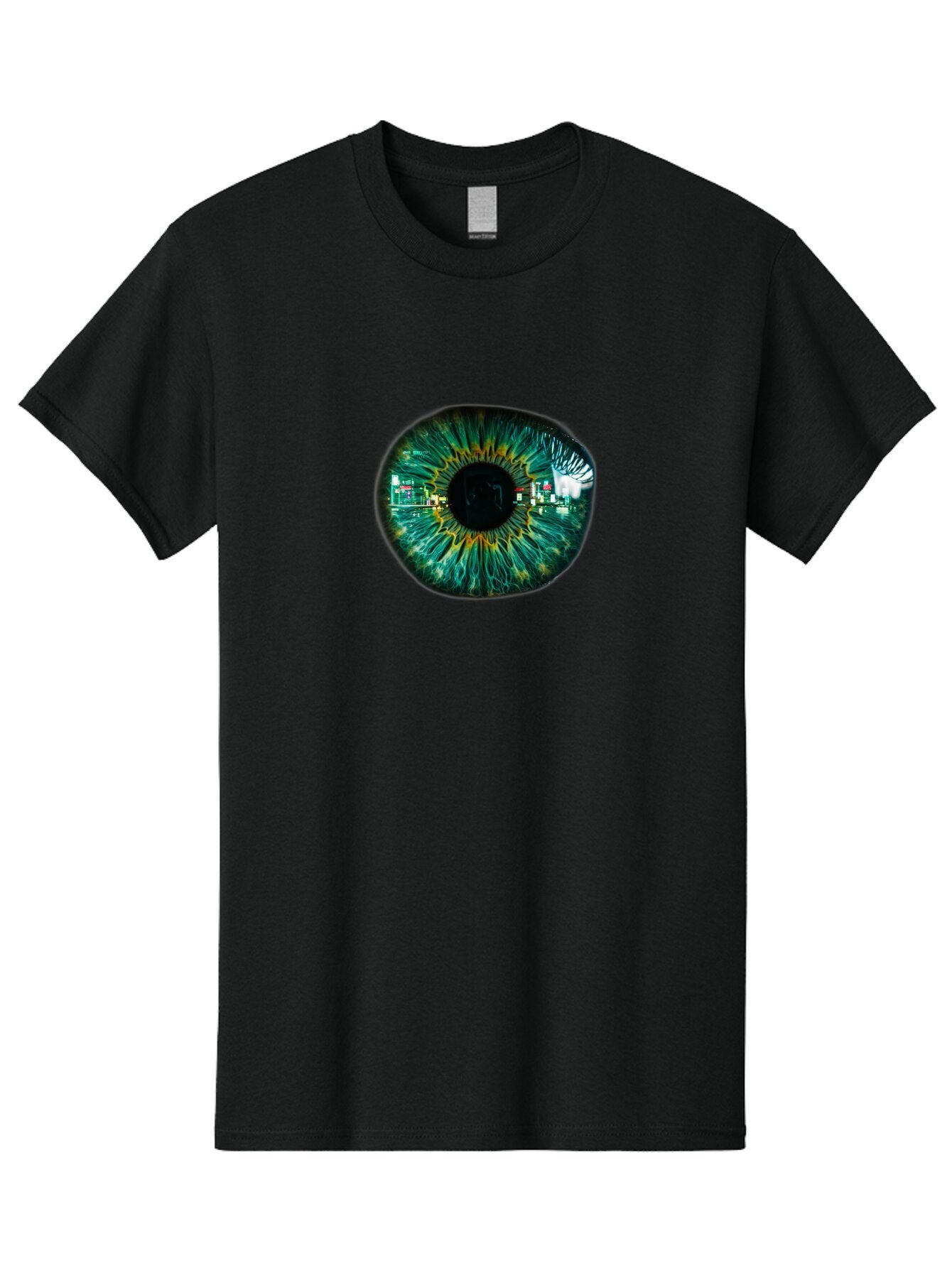 Cityscape-Eye Men'S Graphic Tee, 100% Cotton, Comfortable Casual Summer Wear, Machine Washable, Vintage Camera, Old Camera, Antique Camera, Black Camera, Classic Photography, Photography Equipment, Nostalgic Device, Film Camera, Camera Art Bao241