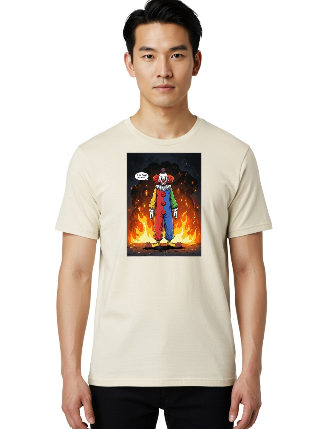 Clown-In-Flames Men'S Graphic Tee, 100% Cotton, Comfortable Casual Summer Wear, Machine Washable, Vintage Camera, Old Camera, Antique Camera, Black Camera, Classic Photography, Photography Equipment, Nostalgic Device, Film Camera, Camera Art Bao244 6