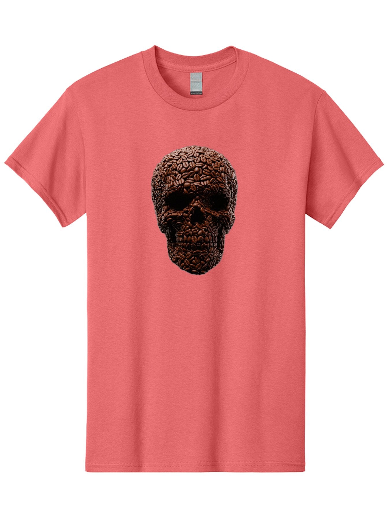 Coffee-Beans-Skull Men'S Graphic Tee, 100% Cotton, Comfortable Casual Summer Wear, Machine Washable, Vintage Camera, Old Camera, Antique Camera, Black Camera, Classic Photography, Photography Equipment, Nostalgic Device, Film Camera, Bao247 4