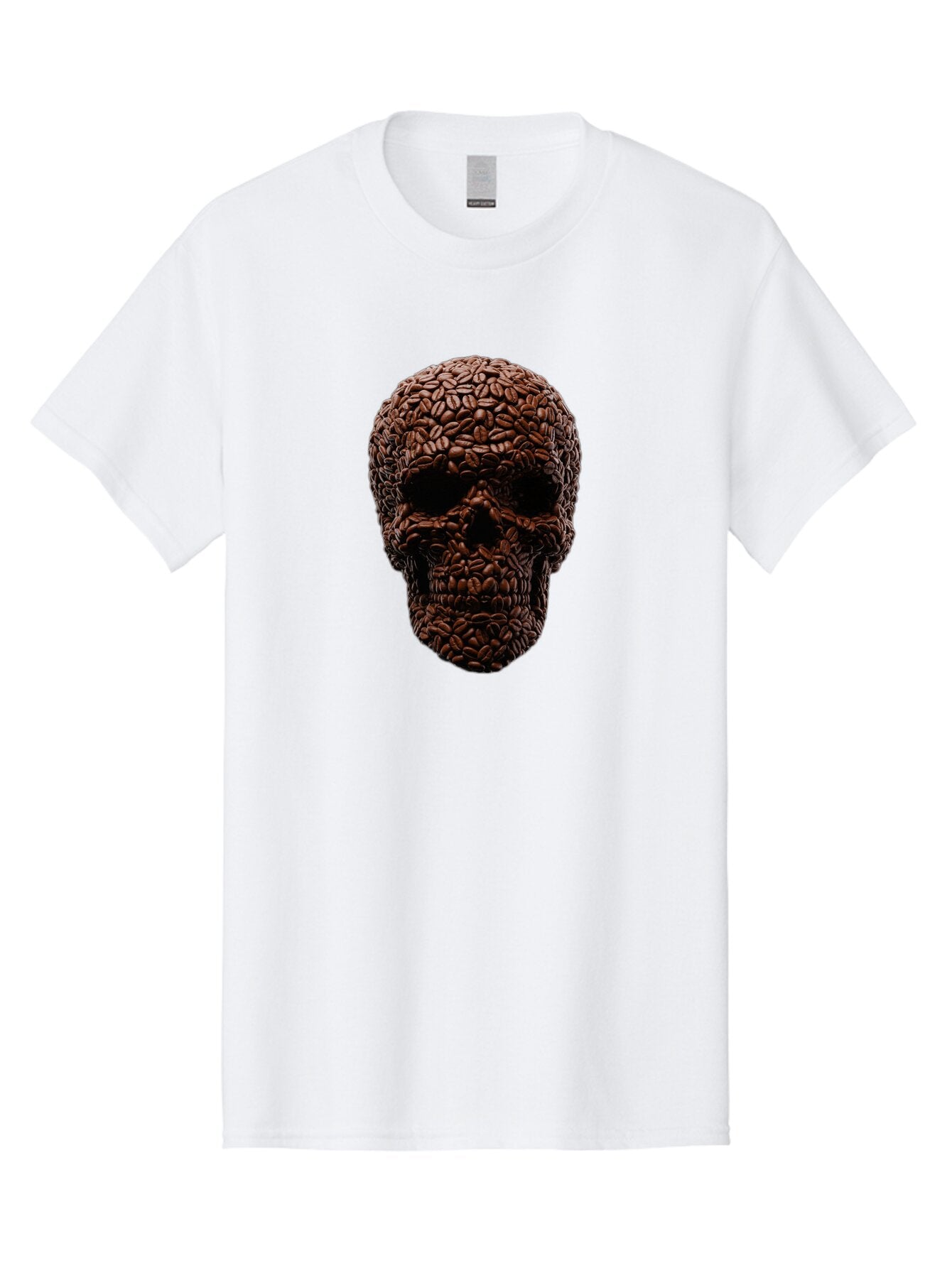 Coffee-Beans-Skull Men'S Graphic Tee, 100% Cotton, Comfortable Casual Summer Wear, Machine Washable, Vintage Camera, Old Camera, Antique Camera, Black Camera, Classic Photography, Photography Equipment, Nostalgic Device, Film Camera, Bao247 3