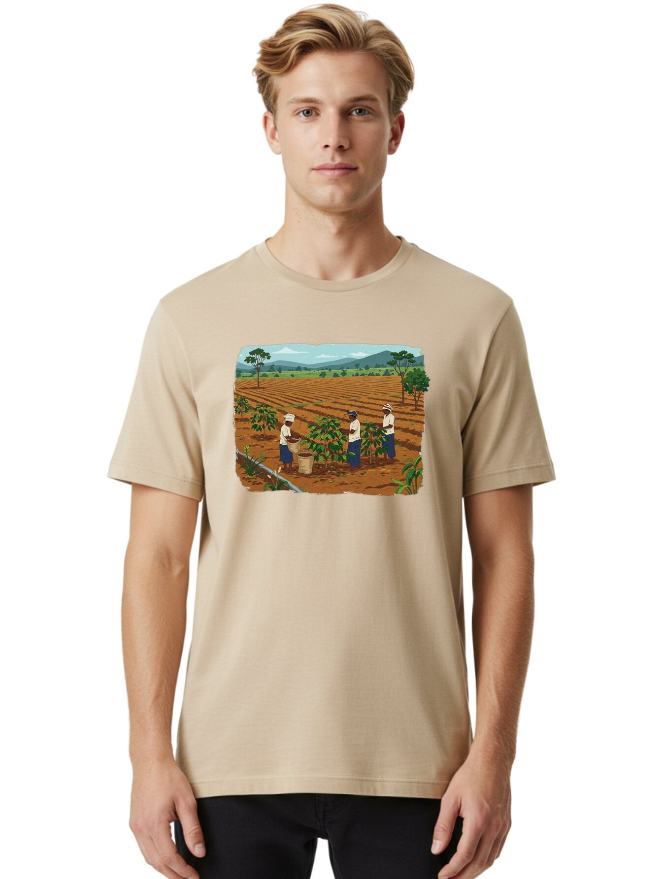 Coffee-Plantation-Workers Men'S Graphic Tee, 100% Cotton, Comfortable Casual Summer Wear, Machine Washable, Vintage Camera, Old Camera, Antique Camera, Black Camera, Classic Photography, Photography Equipment, Nostalgic Device, Film Camera, Bao252 28
