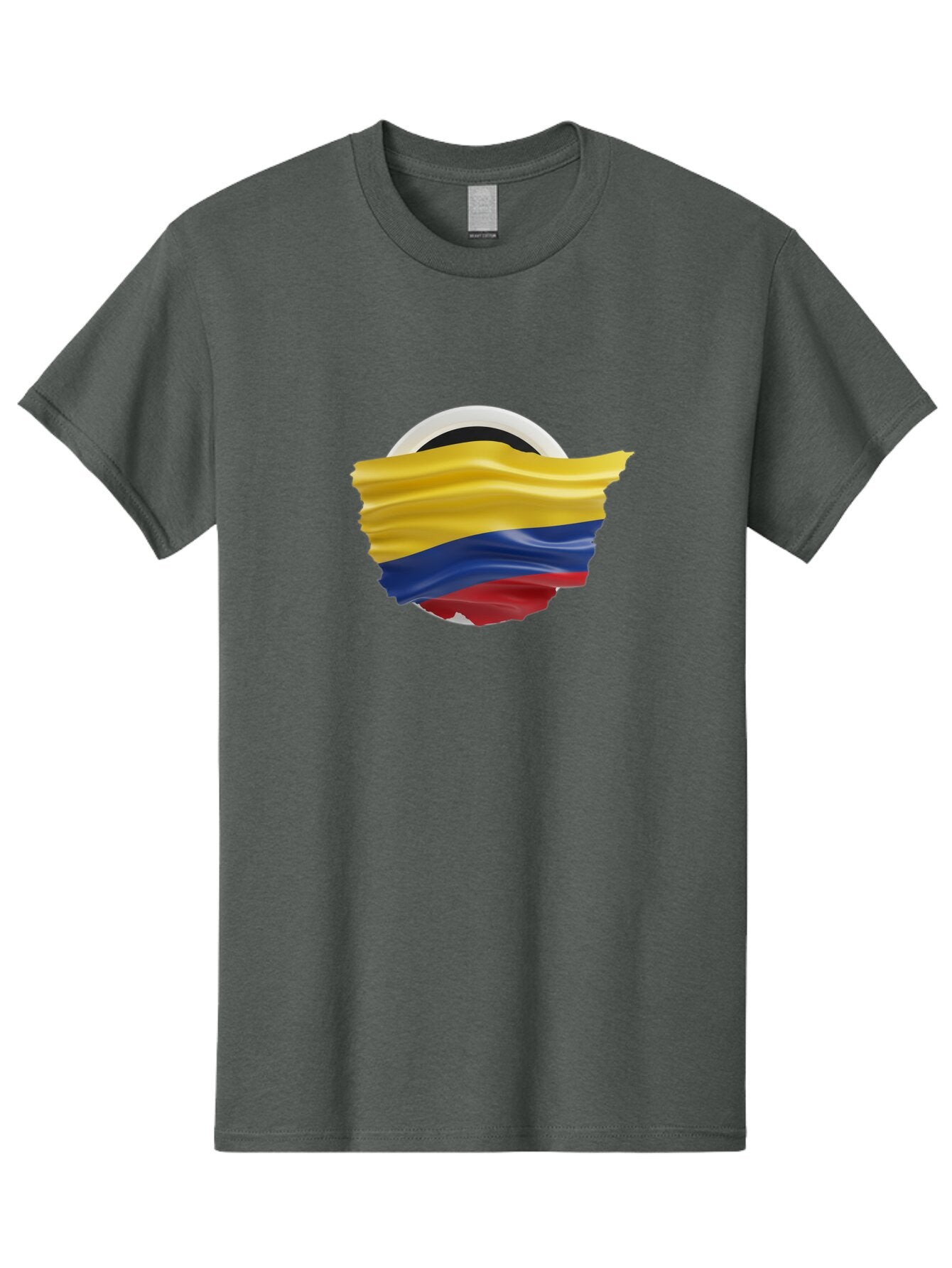 Colombian-Flag Men'S Graphic Tee, 100% Cotton, Comfortable Casual Summer Wear, Machine Washable, Vintage Camera, Old Camera, Antique Camera, Black Camera, Classic Photography, Photography Equipment, Nostalgic Device, Film Camera, Camera Art Bao254 4