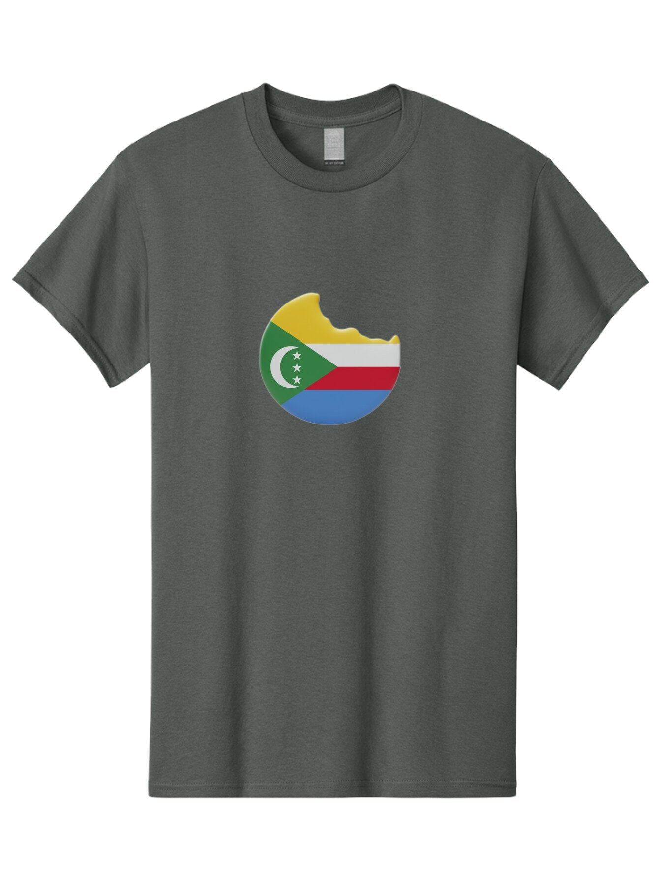 Comoros-Flag-Cookie Men'S Graphic Tee, 100% Cotton, Comfortable Casual Summer Wear, Machine Washable, Vintage Camera, Old Camera, Antique Camera, Black Camera, Classic Photography, Photography Equipment, Nostalgic Device, Film Camera, Bao259 5