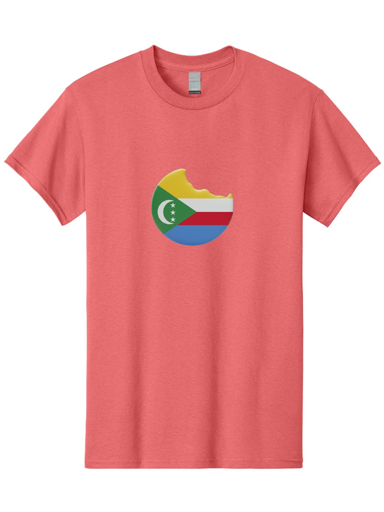 Comoros-Flag-Cookie Men'S Graphic Tee, 100% Cotton, Comfortable Casual Summer Wear, Machine Washable, Vintage Camera, Old Camera, Antique Camera, Black Camera, Classic Photography, Photography Equipment, Nostalgic Device, Film Camera, Bao259 3
