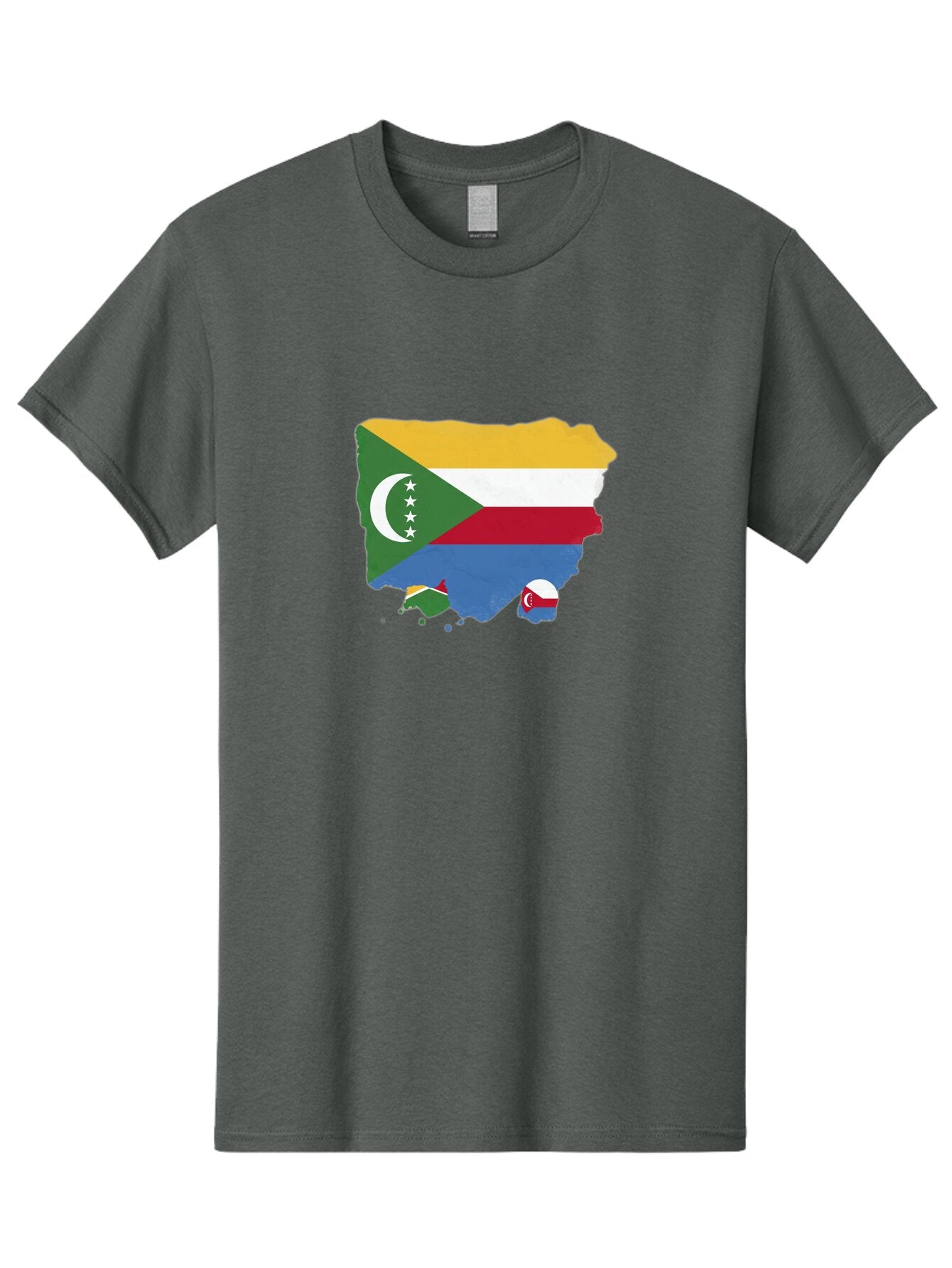 Comoros-Map-With-Flag Men'S Graphic Tee, 100% Cotton, Comfortable Casual Summer Wear, Machine Washable, Vintage Camera, Old Camera, Antique Camera, Black Camera, Classic Photography, Photography Equipment, Nostalgic Device, Film Camera, Bao260 4