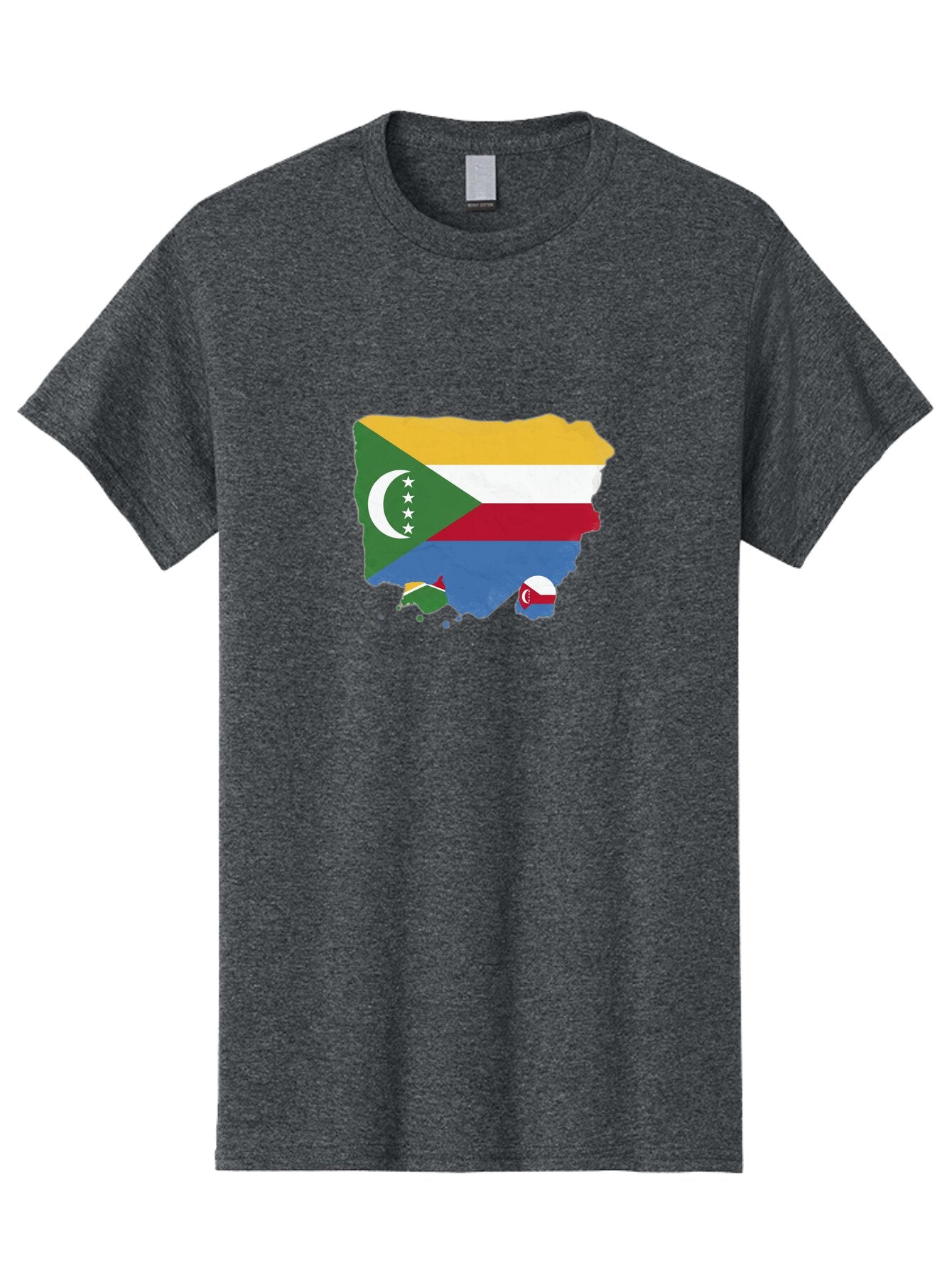 Comoros-Map-With-Flag Men'S Graphic Tee, 100% Cotton, Comfortable Casual Summer Wear, Machine Washable, Vintage Camera, Old Camera, Antique Camera, Black Camera, Classic Photography, Photography Equipment, Nostalgic Device, Film Camera, Bao260 8