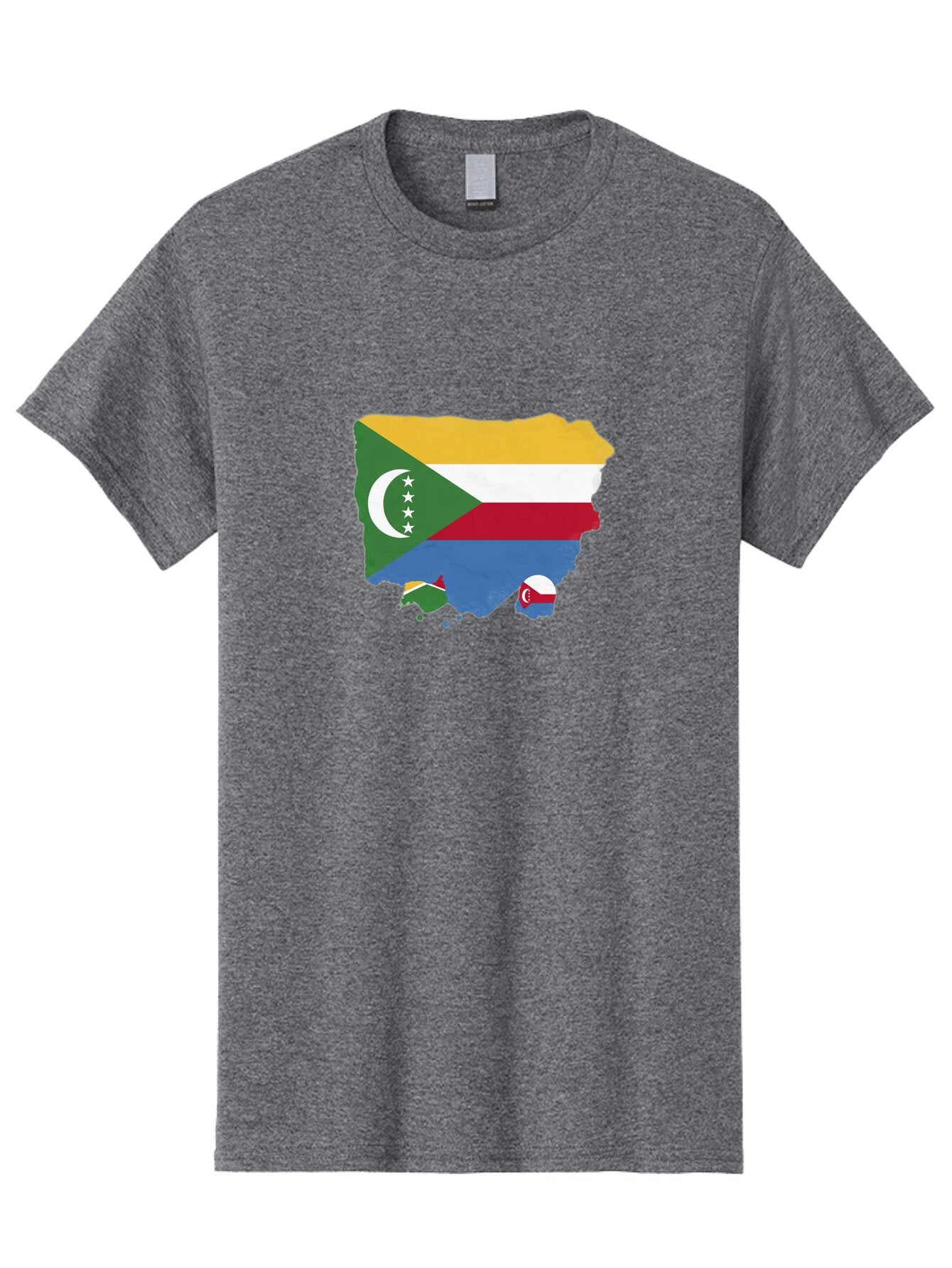 Comoros-Map-With-Flag Men'S Graphic Tee, 100% Cotton, Comfortable Casual Summer Wear, Machine Washable, Vintage Camera, Old Camera, Antique Camera, Black Camera, Classic Photography, Photography Equipment, Nostalgic Device, Film Camera, Bao260 7