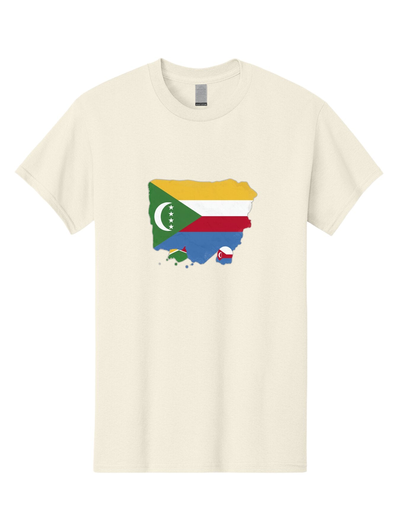 Comoros-Map-With-Flag Men'S Graphic Tee, 100% Cotton, Comfortable Casual Summer Wear, Machine Washable, Vintage Camera, Old Camera, Antique Camera, Black Camera, Classic Photography, Photography Equipment, Nostalgic Device, Film Camera, Bao260 15