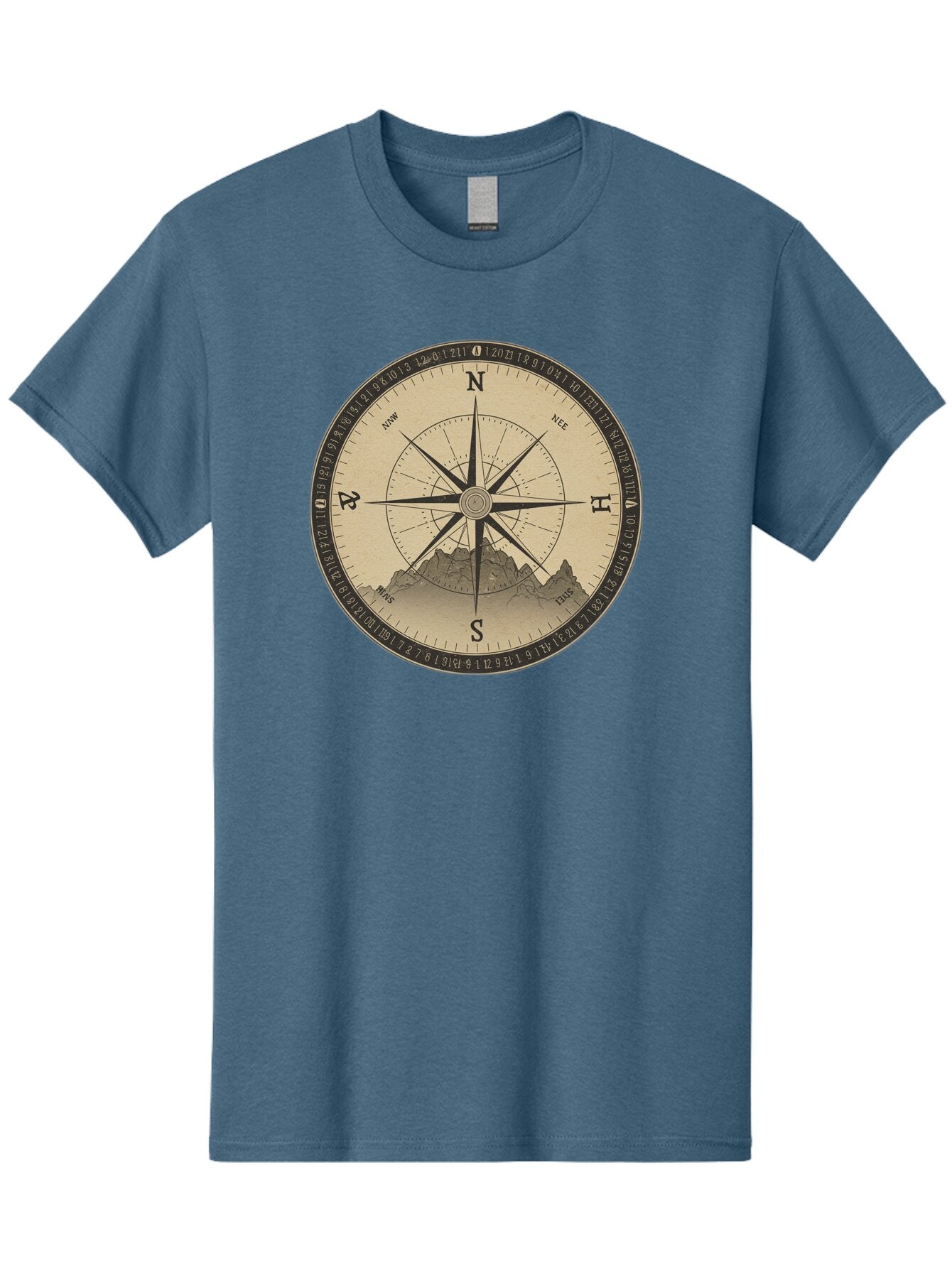 Compass-Rose Men'S Graphic Tee, 100% Cotton, Comfortable Casual Summer Wear, Machine Washable, Vintage Camera, Old Camera, Antique Camera, Black Camera, Classic Photography, Photography Equipment, Nostalgic Device, Film Camera, Camera Art Bao261 13