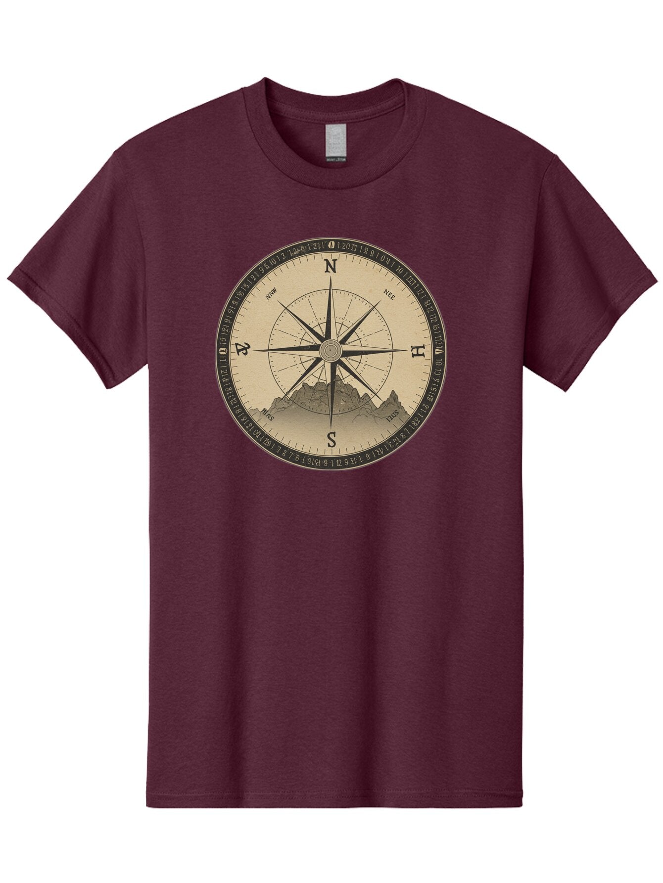 Compass-Rose Men'S Graphic Tee, 100% Cotton, Comfortable Casual Summer Wear, Machine Washable, Vintage Camera, Old Camera, Antique Camera, Black Camera, Classic Photography, Photography Equipment, Nostalgic Device, Film Camera, Camera Art Bao261 12