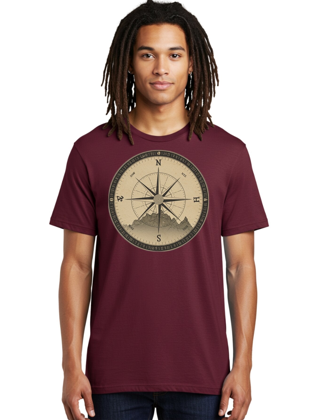 Compass-Rose Men'S Graphic Tee, 100% Cotton, Comfortable Casual Summer Wear, Machine Washable, Vintage Camera, Old Camera, Antique Camera, Black Camera, Classic Photography, Photography Equipment, Nostalgic Device, Film Camera, Camera Art Bao261 28