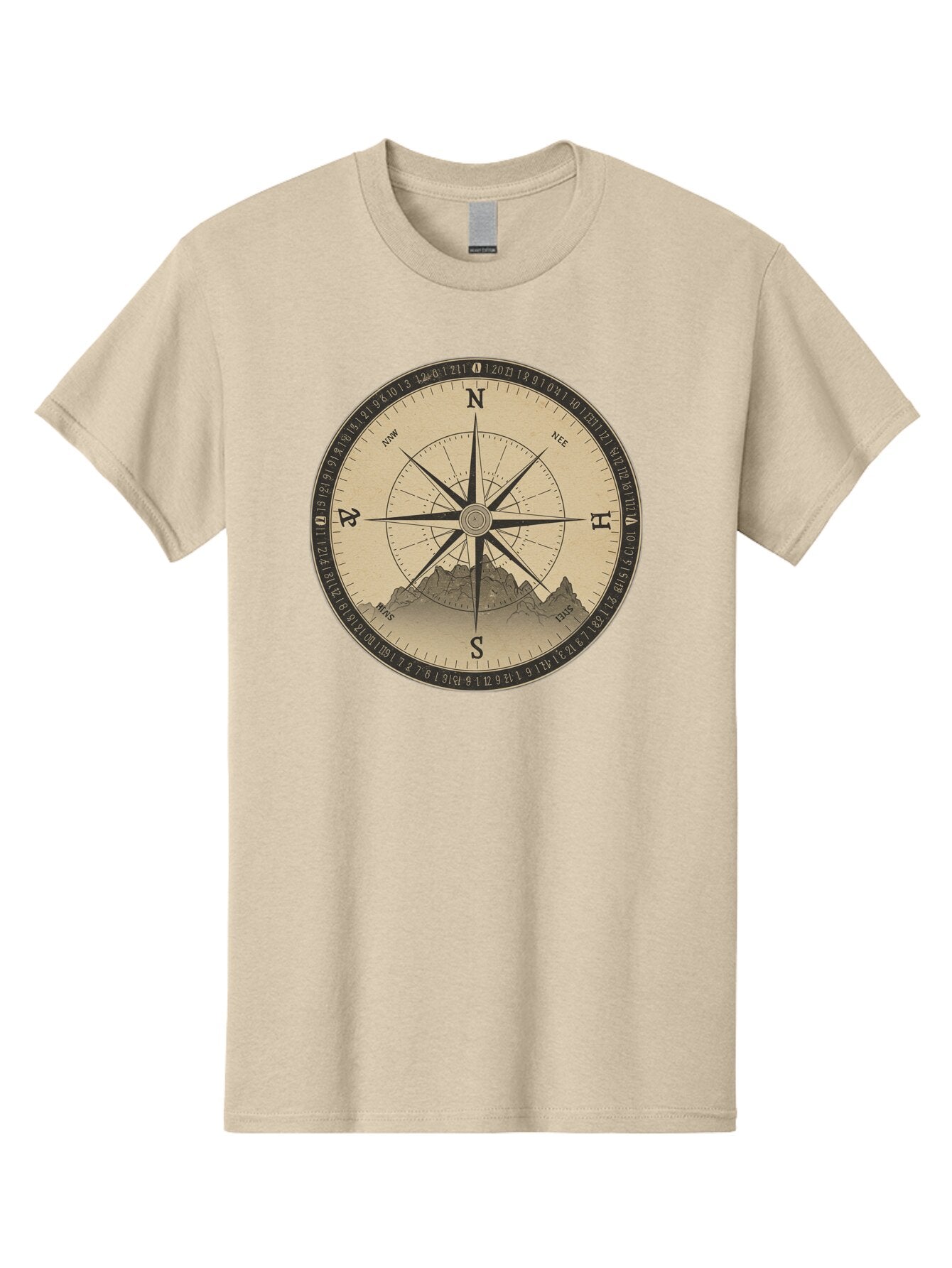 Compass-Rose Men'S Graphic Tee, 100% Cotton, Comfortable Casual Summer Wear, Machine Washable, Vintage Camera, Old Camera, Antique Camera, Black Camera, Classic Photography, Photography Equipment, Nostalgic Device, Film Camera, Camera Art Bao261 4