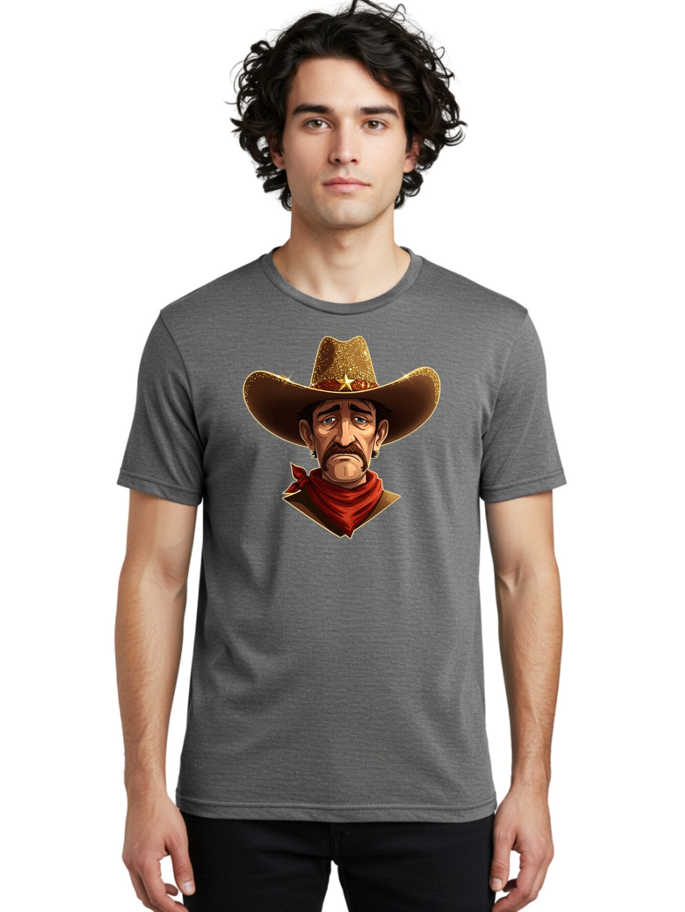 Cowboy-Portrait Men'S Graphic Tee, 100% Cotton, Comfortable Casual Summer Wear, Machine Washable, Vintage Camera, Old Camera, Antique Camera, Black Camera, Classic Photography, Photography Equipment, Nostalgic Device, Film Camera, Camera Art Bao276 29