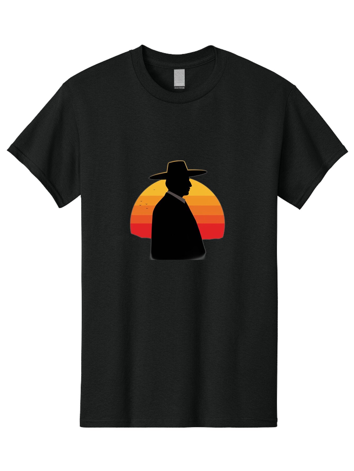 Cowboy-Sunset Men'S Graphic Tee, 100% Cotton, Comfortable Casual Summer Wear, Machine Washable, Vintage Camera, Old Camera, Antique Camera, Black Camera, Classic Photography, Photography Equipment, Nostalgic Device, Film Camera, Camera Art Bao277 11