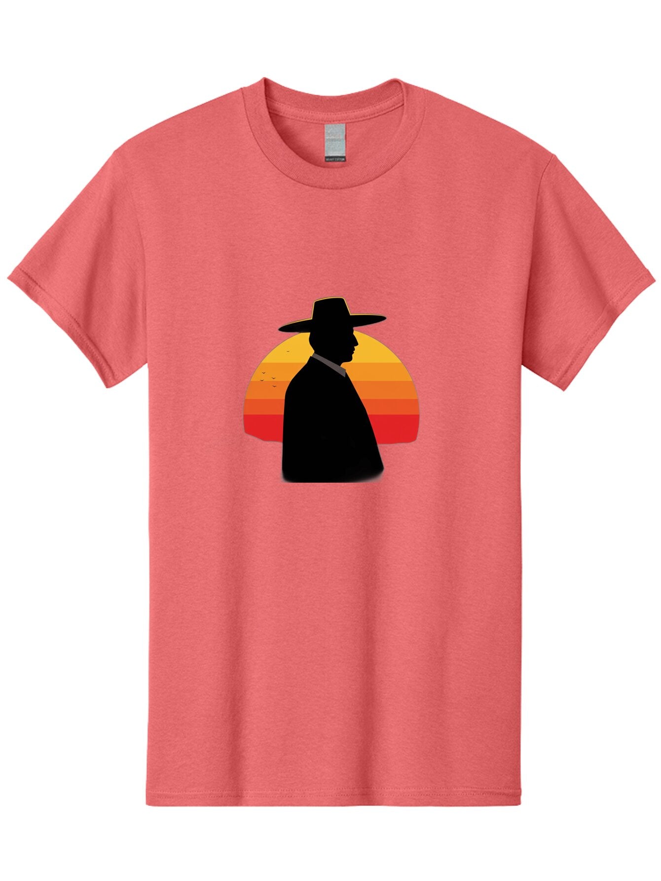 Cowboy-Sunset Men'S Graphic Tee, 100% Cotton, Comfortable Casual Summer Wear, Machine Washable, Vintage Camera, Old Camera, Antique Camera, Black Camera, Classic Photography, Photography Equipment, Nostalgic Device, Film Camera, Camera Art Bao277 9