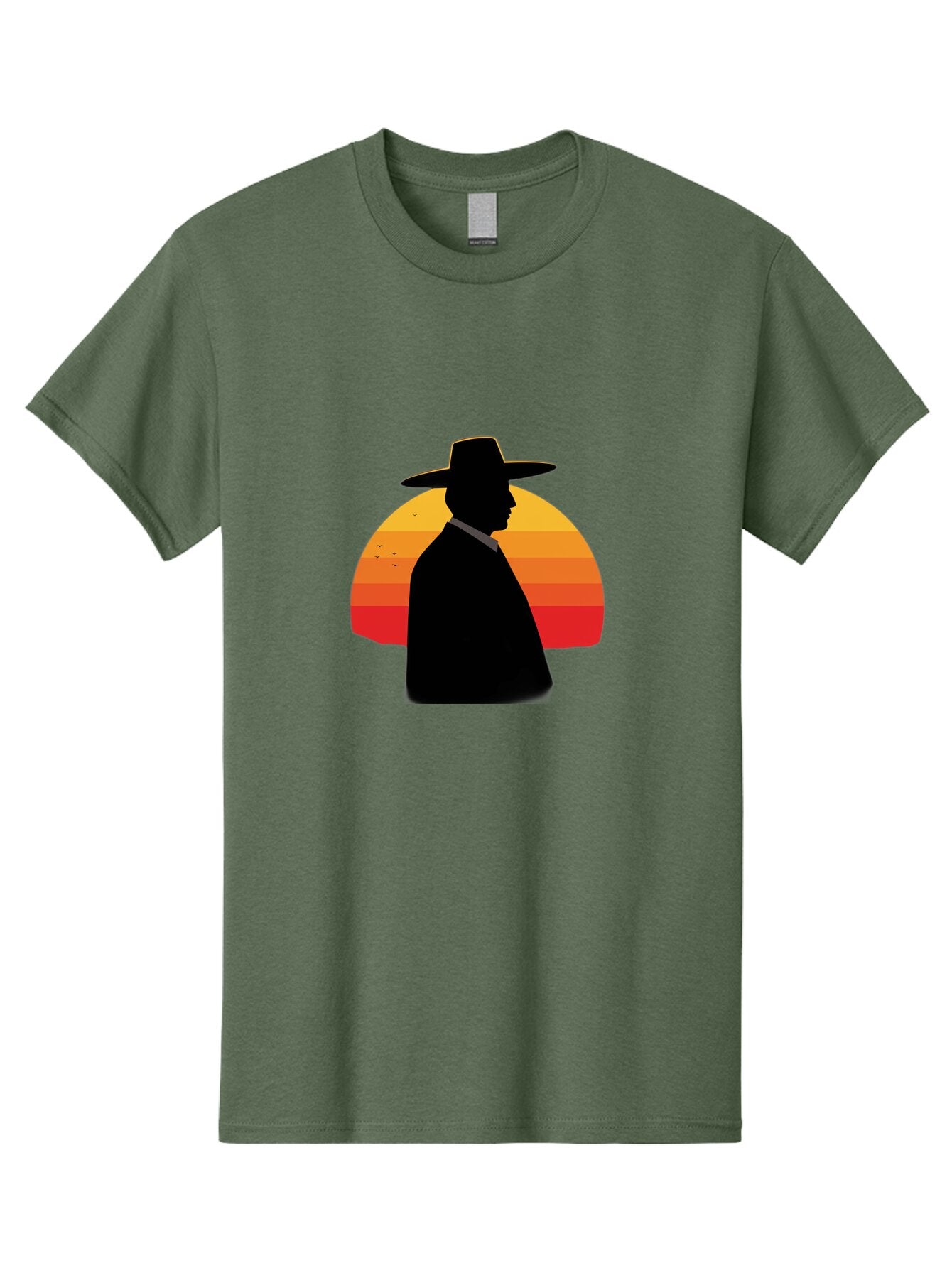 Cowboy-Sunset Men'S Graphic Tee, 100% Cotton, Comfortable Casual Summer Wear, Machine Washable, Vintage Camera, Old Camera, Antique Camera, Black Camera, Classic Photography, Photography Equipment, Nostalgic Device, Film Camera, Camera Art Bao277 10