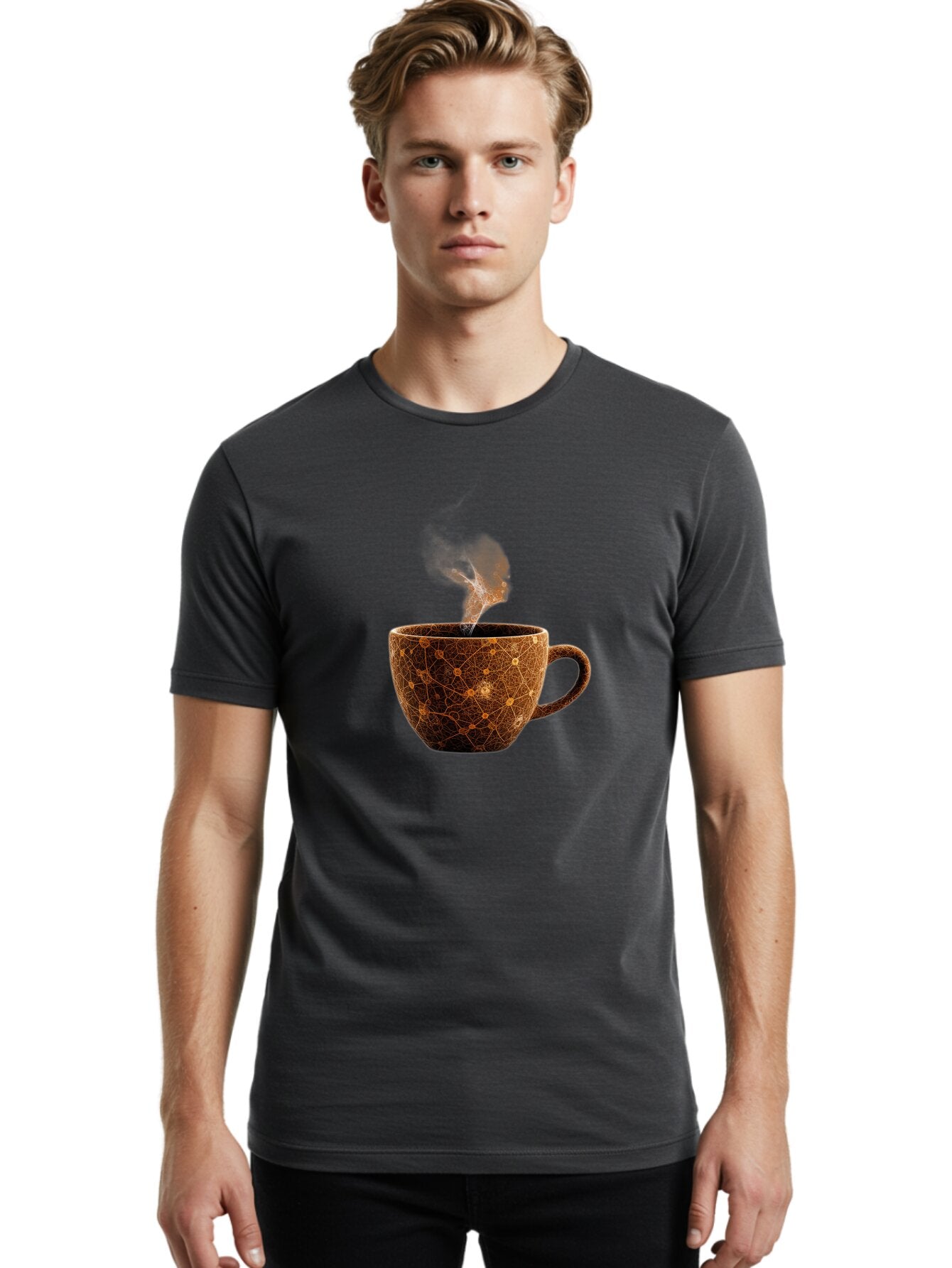 Cracked-Coffee-Mug Men'S Graphic Tee, 100% Cotton, Comfortable Casual Summer Wear, Machine Washable, Vintage Camera, Old Camera, Antique Camera, Black Camera, Classic Photography, Photography Equipment, Nostalgic Device, Film Camera, Bao280 23