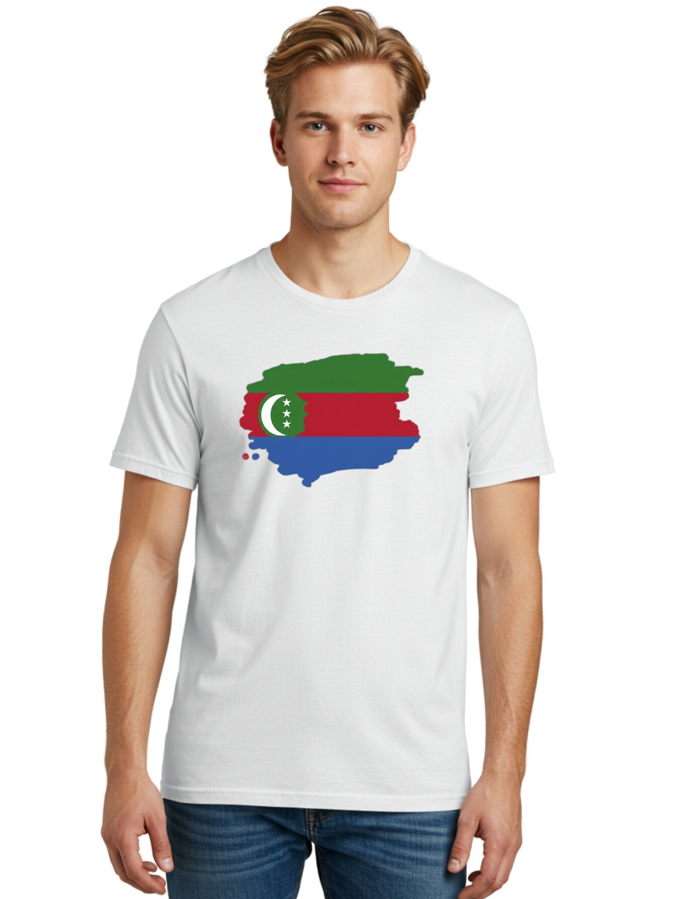 Crescent-And-Stars-Map Men'S Graphic Tee, 100% Cotton, Comfortable Casual Summer Wear, Machine Washable, Vintage Camera, Old Camera, Antique Camera, Black Camera, Classic Photography, Photography Equipment, Nostalgic Device, Film Camera, Bao291 28