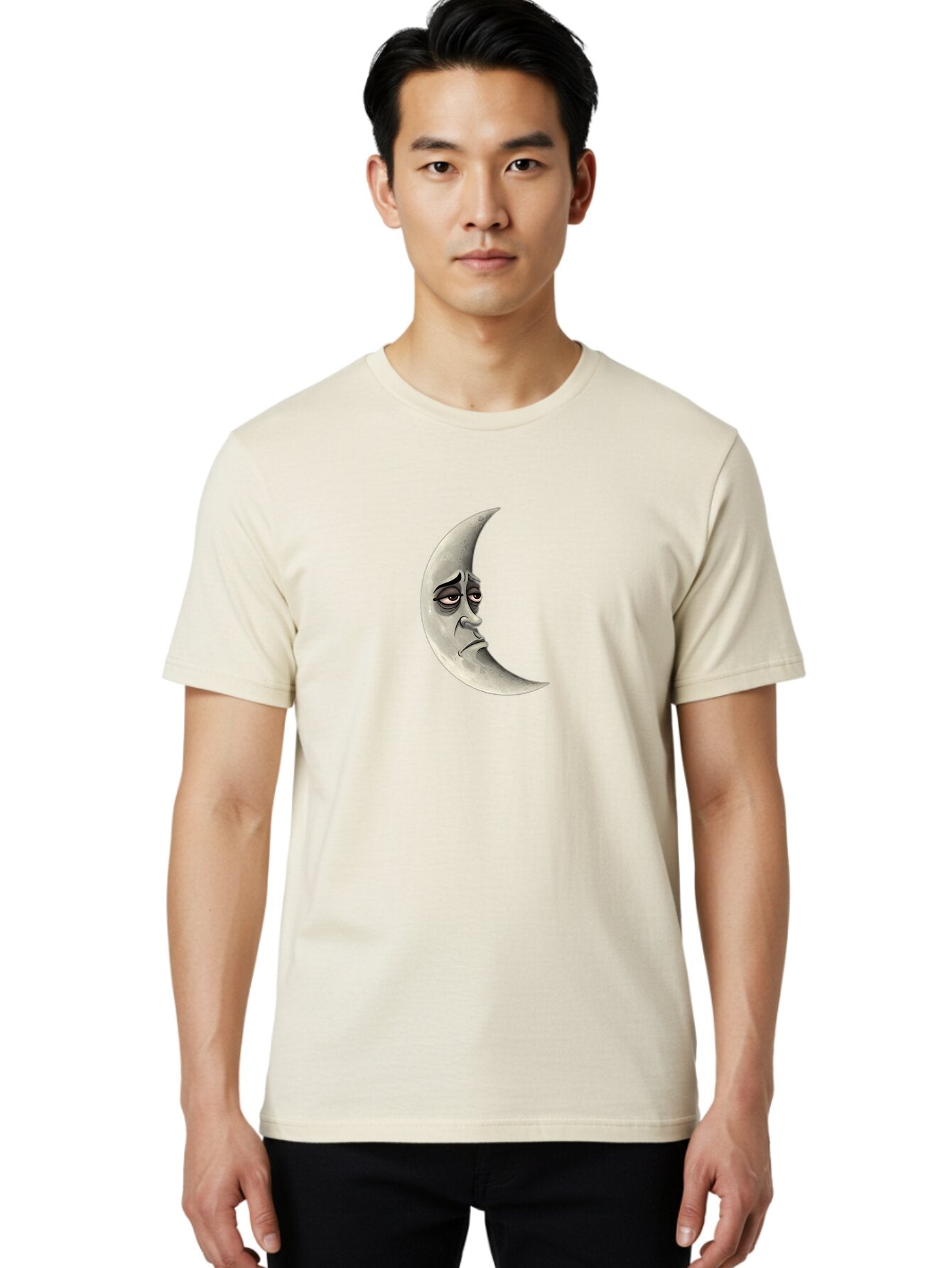 Crescent-Moon-Face Men'S Graphic Tee, 100% Cotton, Comfortable Casual Summer Wear, Machine Washable, Vintage Camera, Old Camera, Antique Camera, Black Camera, Classic Photography, Photography Equipment, Nostalgic Device, Film Camera, Bao292 29