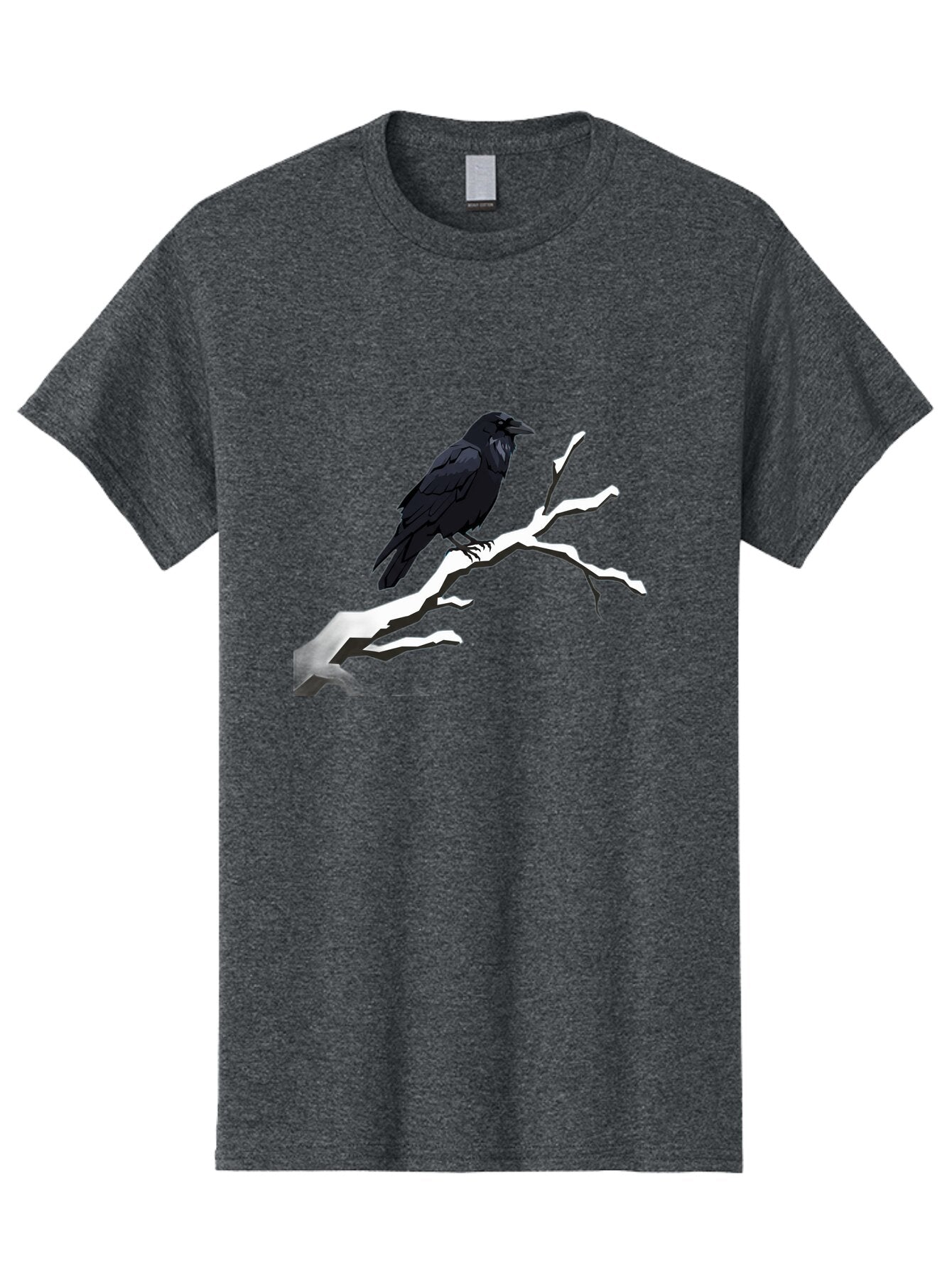 Crow-On-Branch-1 Men'S Graphic Tee, 100% Cotton, Comfortable Casual Summer Wear, Machine Washable, Vintage Camera, Old Camera, Antique Camera, Black Camera, Classic Photography, Photography Equipment, Nostalgic Device, Film Camera, Camera Art Bao295 10