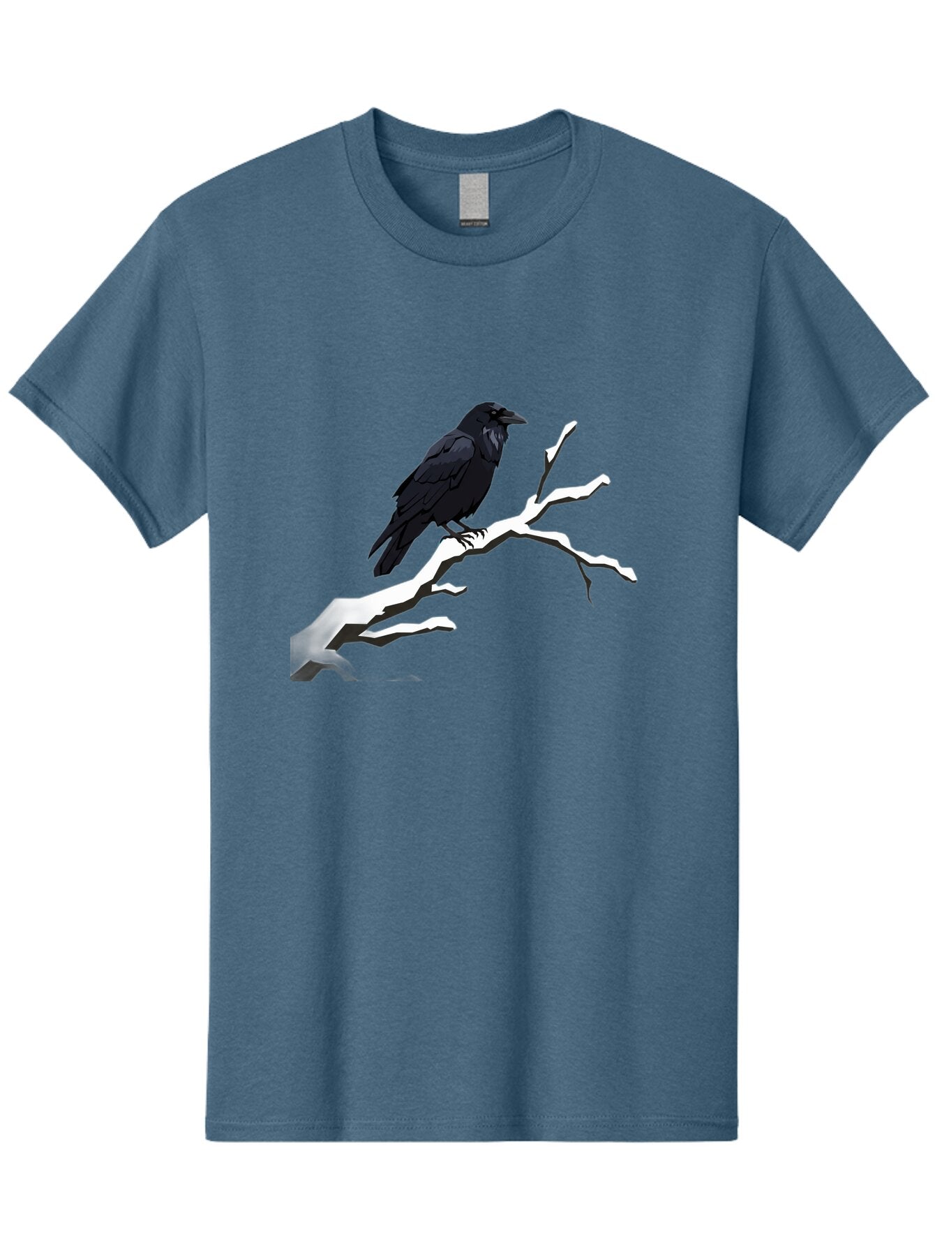 Crow-On-Branch-1 Men'S Graphic Tee, 100% Cotton, Comfortable Casual Summer Wear, Machine Washable, Vintage Camera, Old Camera, Antique Camera, Black Camera, Classic Photography, Photography Equipment, Nostalgic Device, Film Camera, Camera Art Bao295 3