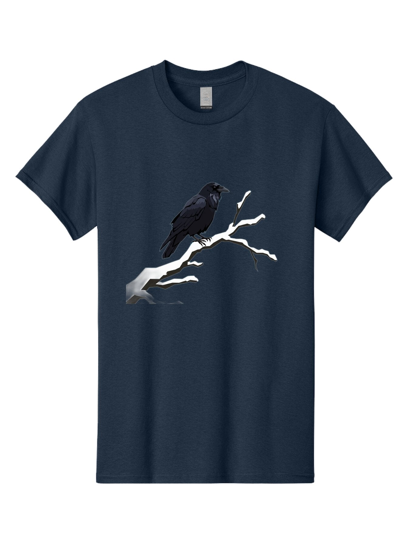 Crow-On-Branch-1 Men'S Graphic Tee, 100% Cotton, Comfortable Casual Summer Wear, Machine Washable, Vintage Camera, Old Camera, Antique Camera, Black Camera, Classic Photography, Photography Equipment, Nostalgic Device, Film Camera, Camera Art Bao295 4