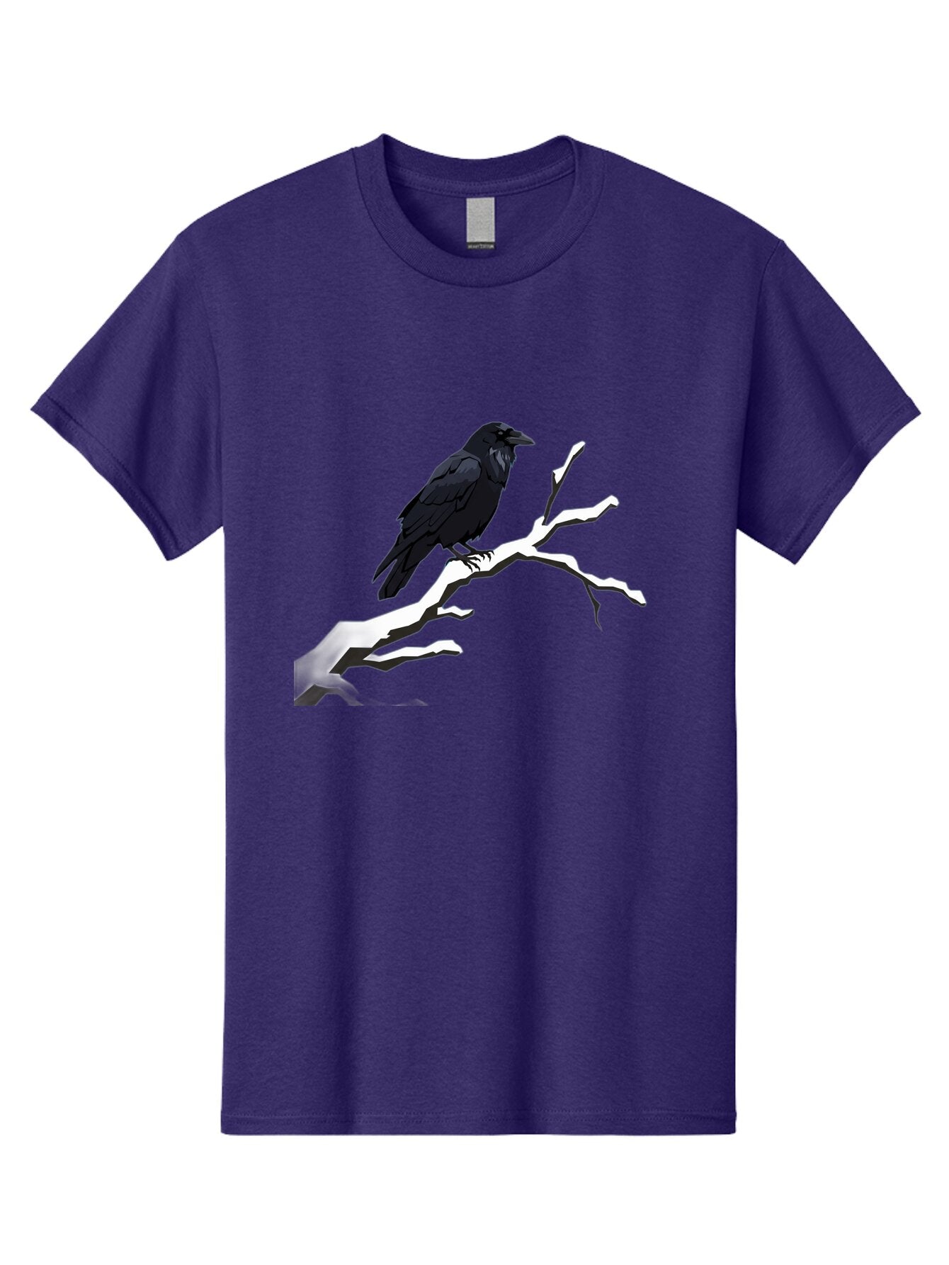 Crow-On-Branch-1 Men'S Graphic Tee, 100% Cotton, Comfortable Casual Summer Wear, Machine Washable, Vintage Camera, Old Camera, Antique Camera, Black Camera, Classic Photography, Photography Equipment, Nostalgic Device, Film Camera, Camera Art Bao295 14