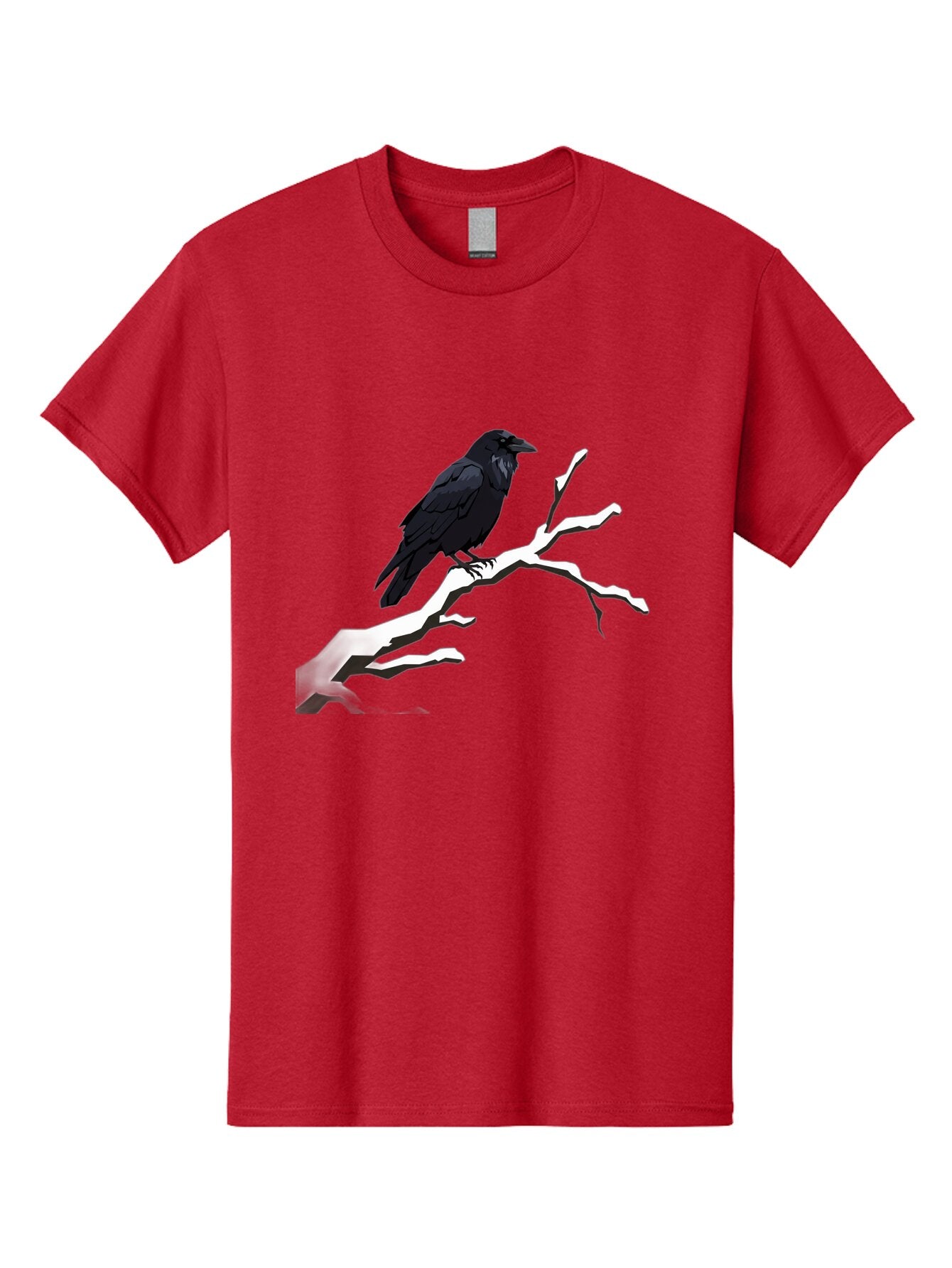 Crow-On-Branch-1 Men'S Graphic Tee, 100% Cotton, Comfortable Casual Summer Wear, Machine Washable, Vintage Camera, Old Camera, Antique Camera, Black Camera, Classic Photography, Photography Equipment, Nostalgic Device, Film Camera, Camera Art Bao295 12
