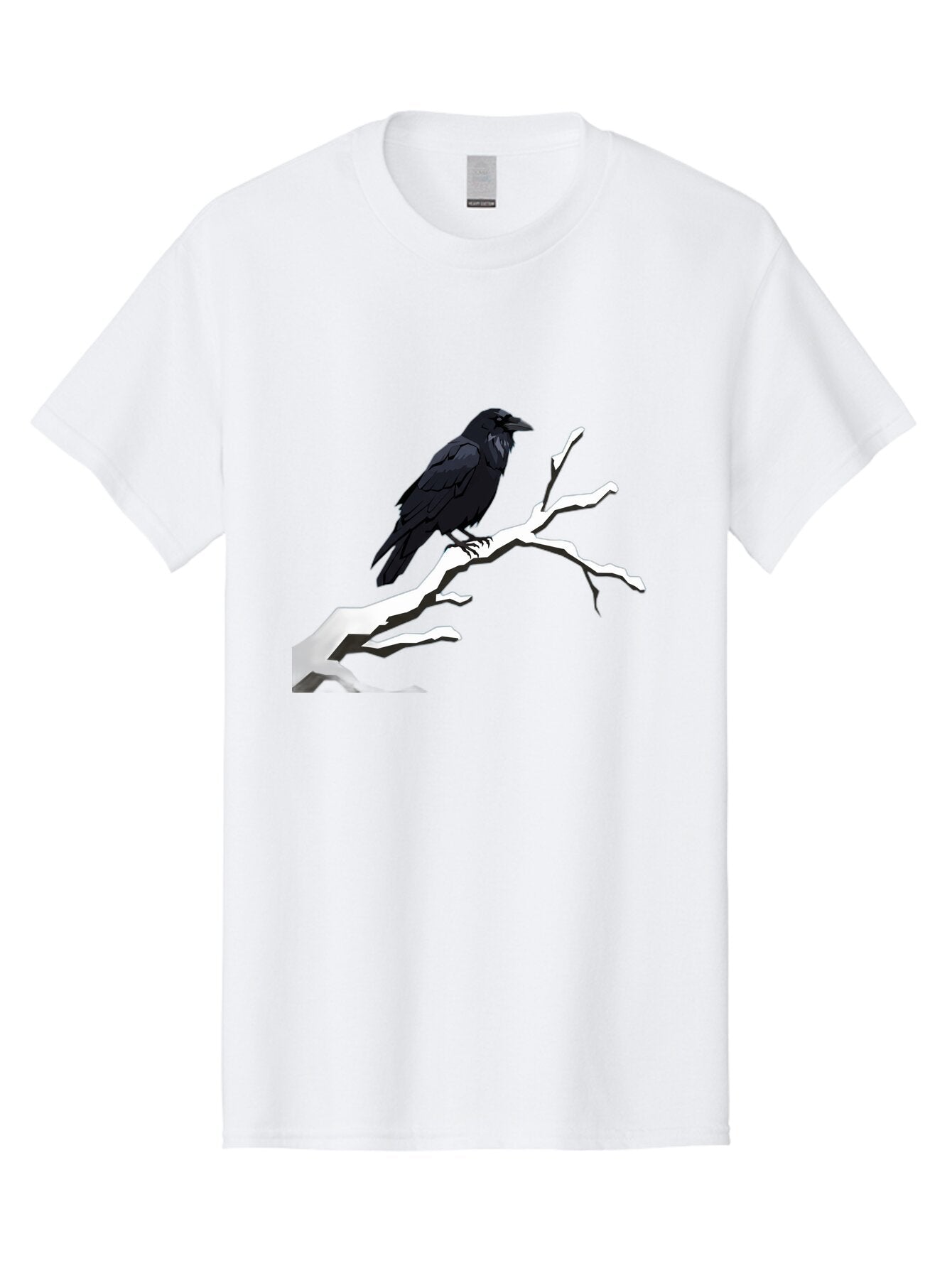 Crow-On-Branch-1 Men'S Graphic Tee, 100% Cotton, Comfortable Casual Summer Wear, Machine Washable, Vintage Camera, Old Camera, Antique Camera, Black Camera, Classic Photography, Photography Equipment, Nostalgic Device, Film Camera, Camera Art Bao295 11