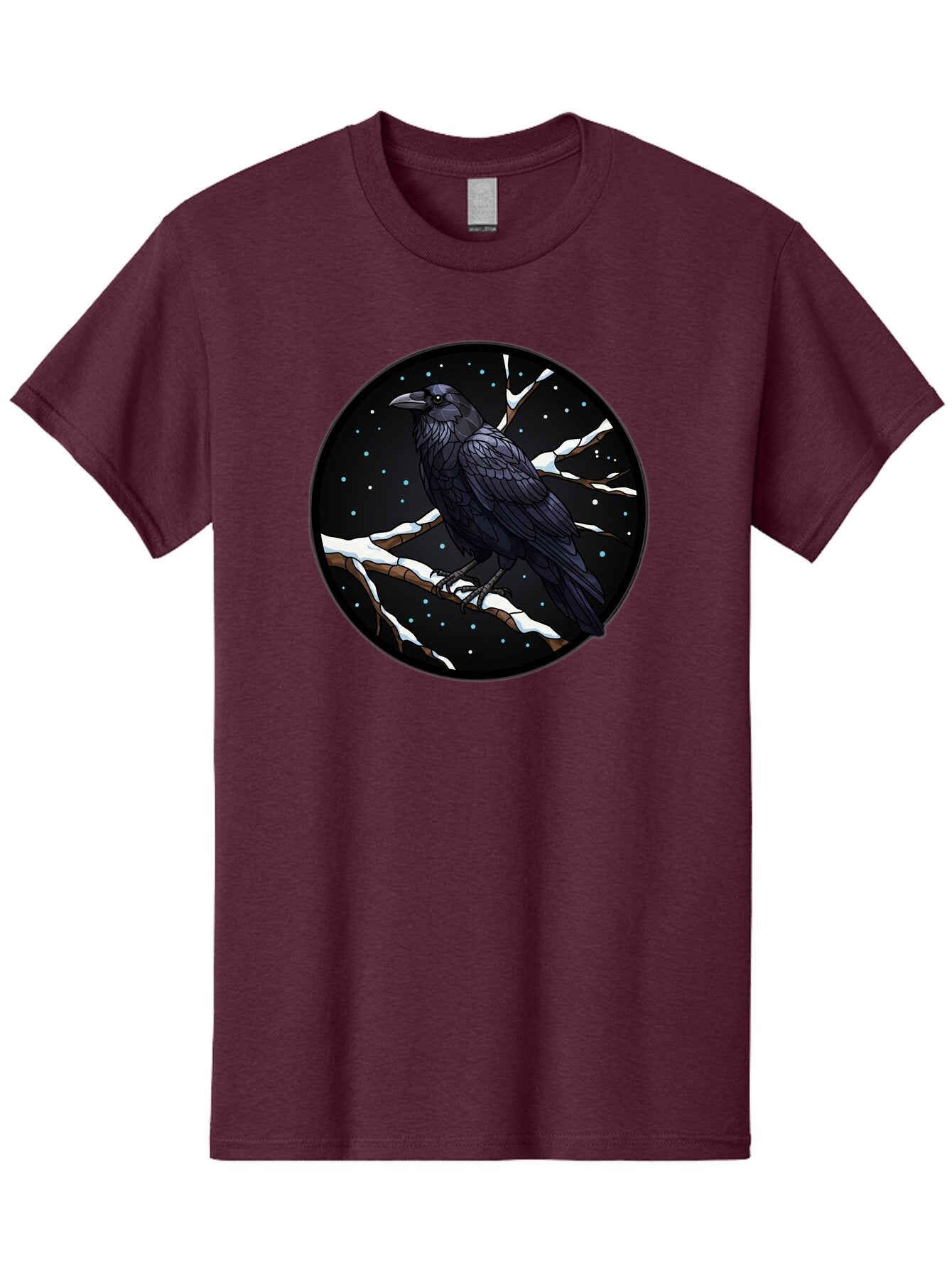 Crow-On-Branch-2 Men'S Graphic Tee, 100% Cotton, Comfortable Casual Summer Wear, Machine Washable, Vintage Camera, Old Camera, Antique Camera, Black Camera, Classic Photography, Photography Equipment, Nostalgic Device, Film Camera, Camera Art Bao296 4