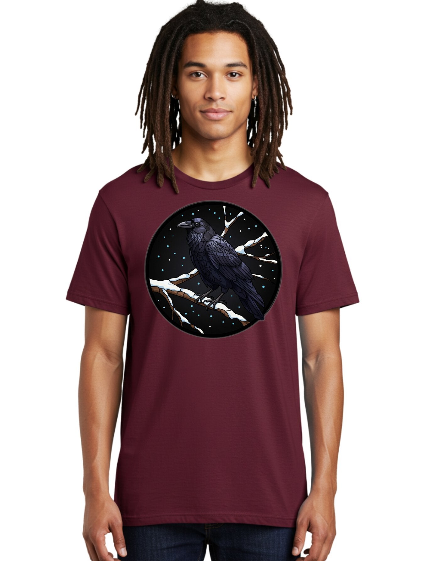 Crow-On-Branch-2 Men'S Graphic Tee, 100% Cotton, Comfortable Casual Summer Wear, Machine Washable, Vintage Camera, Old Camera, Antique Camera, Black Camera, Classic Photography, Photography Equipment, Nostalgic Device, Film Camera, Camera Art Bao296 18