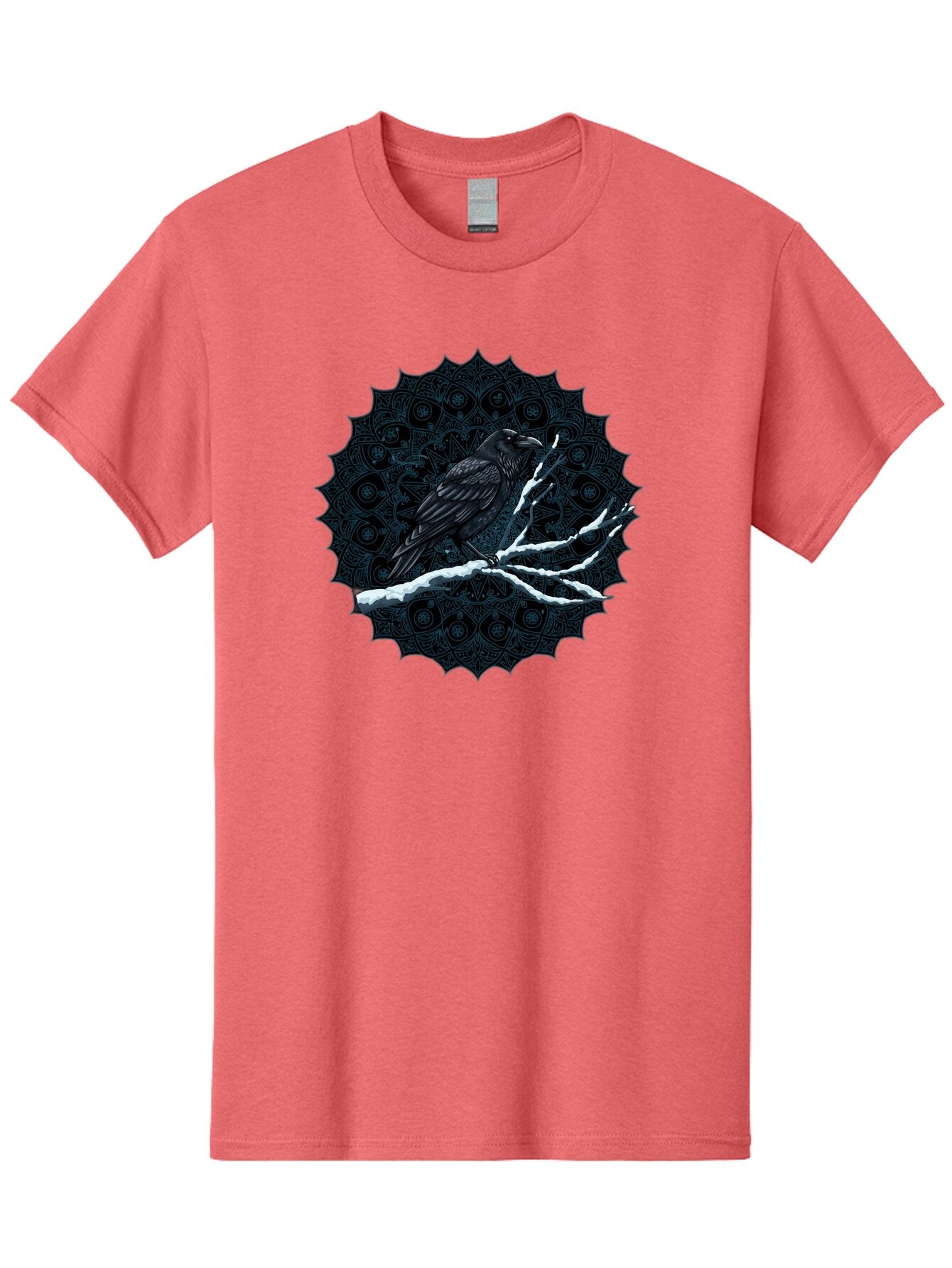 Crow-On-Branch-3 Men'S Graphic Tee, 100% Cotton, Comfortable Casual Summer Wear, Machine Washable, Vintage Camera, Old Camera, Antique Camera, Black Camera, Classic Photography, Photography Equipment, Nostalgic Device, Film Camera, Camera Art Bao297 3