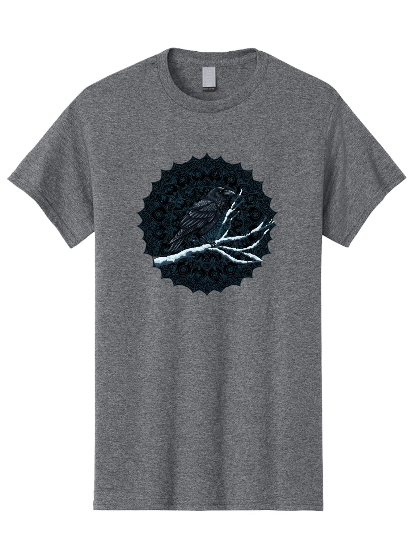 Crow-On-Branch-3 Men'S Graphic Tee, 100% Cotton, Comfortable Casual Summer Wear, Machine Washable, Vintage Camera, Old Camera, Antique Camera, Black Camera, Classic Photography, Photography Equipment, Nostalgic Device, Film Camera, Camera Art Bao297