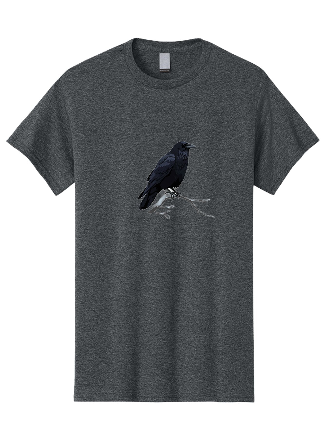 Crow-On-Branch Men'S Graphic Tee, 100% Cotton, Comfortable Casual Summer Wear, Machine Washable, Vintage Camera, Old Camera, Antique Camera, Black Camera, Classic Photography, Photography Equipment, Nostalgic Device, Film Camera, Camera Art Bao298