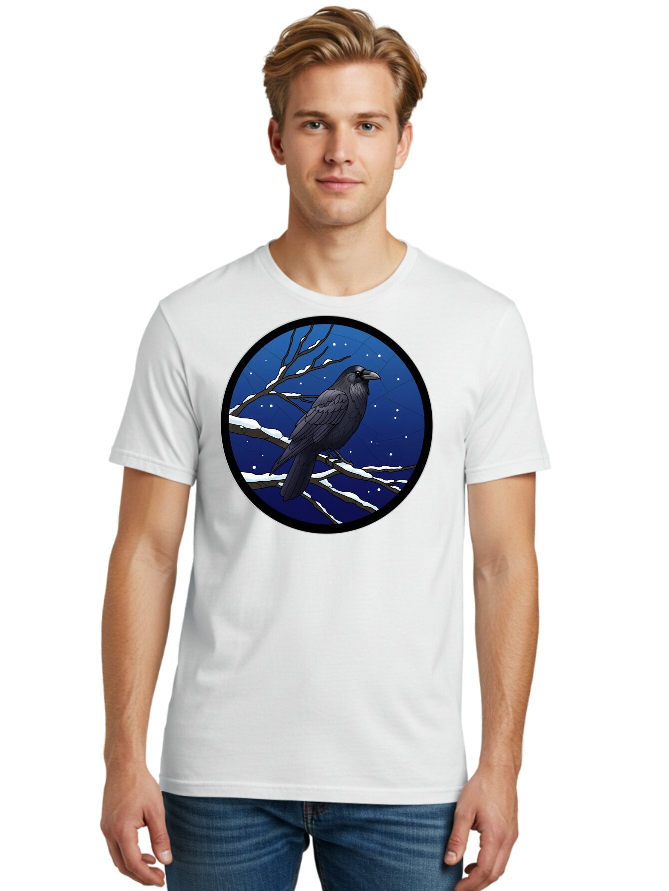 Crow-On-Snowy-Branch Men'S Graphic Tee, 100% Cotton, Comfortable Casual Summer Wear, Machine Washable, Vintage Camera, Old Camera, Antique Camera, Black Camera, Classic Photography, Photography Equipment, Nostalgic Device, Film Camera, Bao299 26