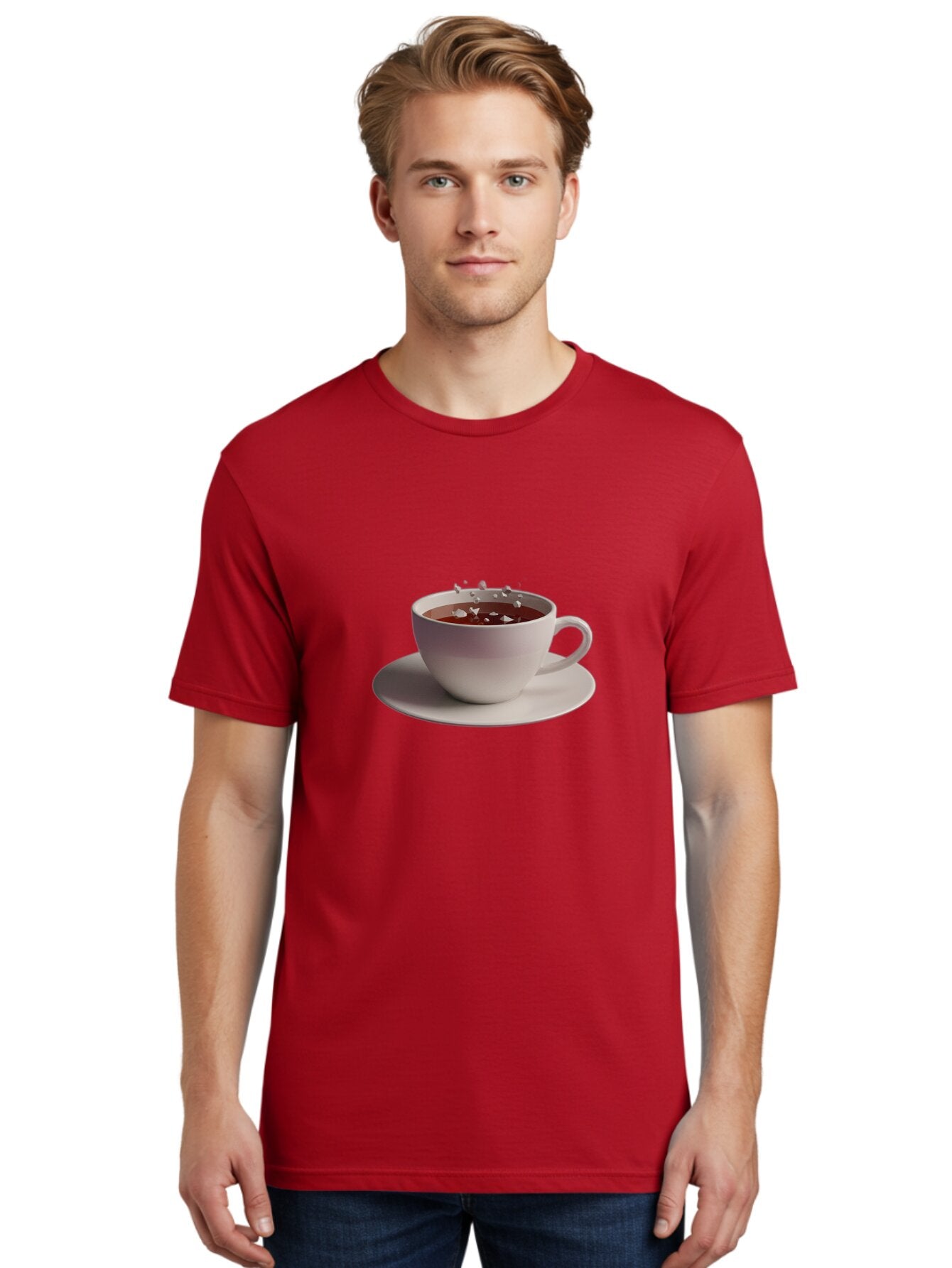 Cup-Of-Coffee-1 Men'S Graphic Tee, 100% Cotton, Comfortable Casual Summer Wear, Machine Washable, Vintage Camera, Old Camera, Antique Camera, Black Camera, Classic Photography, Photography Equipment, Nostalgic Device, Film Camera, Camera Art Bao312 23