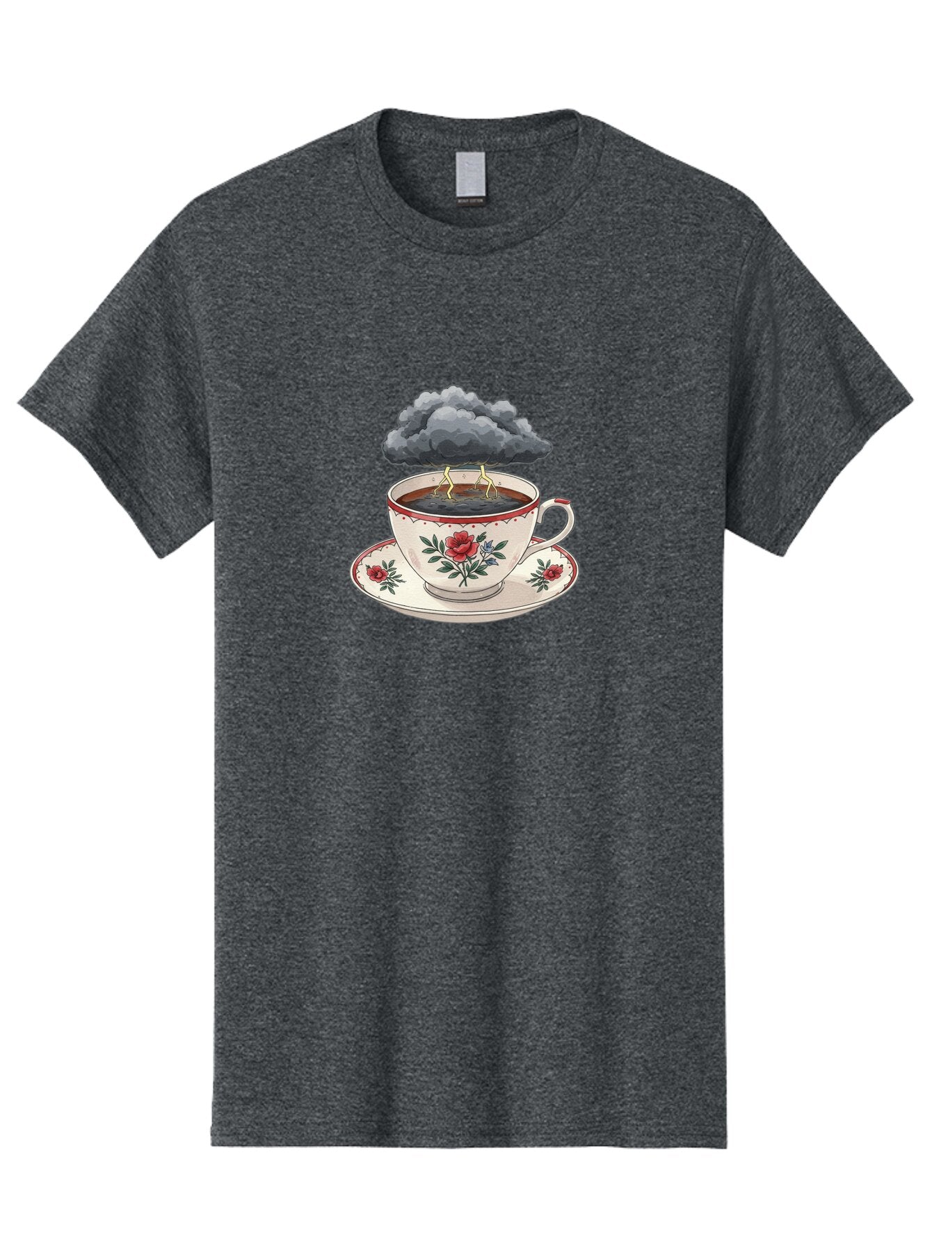 Cup-Of-Tea-With-Storm-Cloud Men'S Graphic Tee, 100% Cotton, Comfortable Casual Summer Wear, Machine Washable, Vintage Camera, Old Camera, Antique Camera, Black Camera, Classic Photography, Photography Equipment, Nostalgic Device, Film Camera, Bao314 11